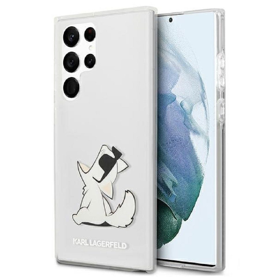 KARL LAGERFELD Handyhülle Samsung Galaxy S22 Ultra Case Katze transparent