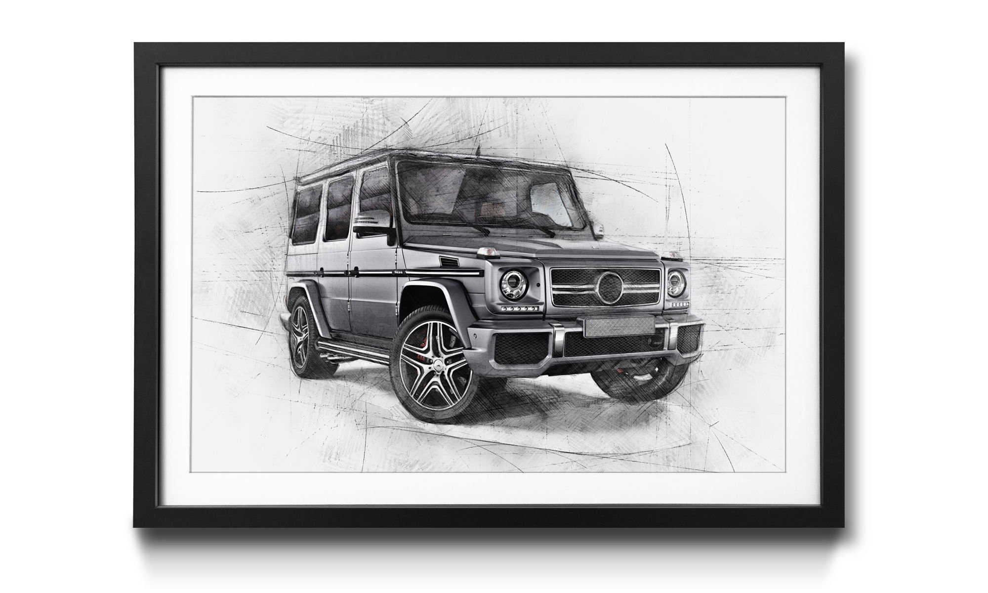 WandbilderXXL Bild mit Rahmen Auto, in G-Class, 4 Wandbild, Größen erhältlich