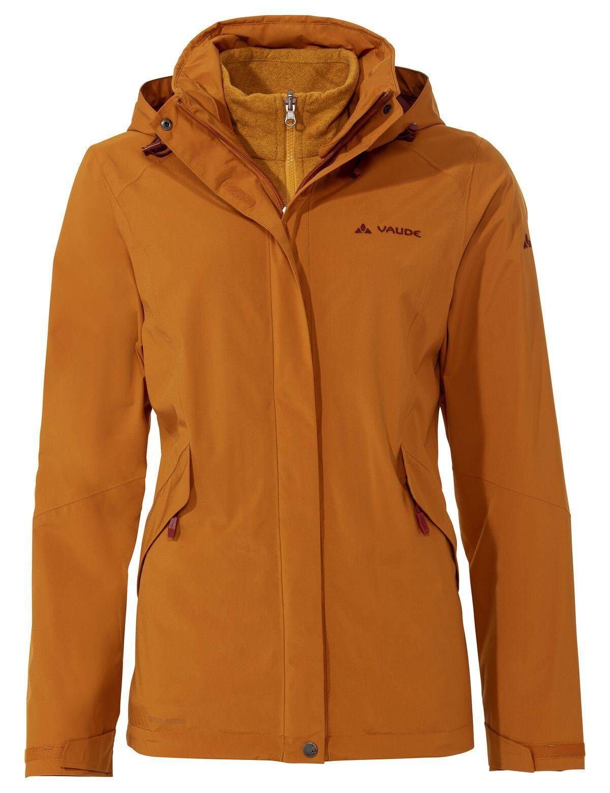 VAUDE Outdoorjacke Damen Trekkingjacke ROSEMOOR 3 in1 Jacket (1-St) braun (146)