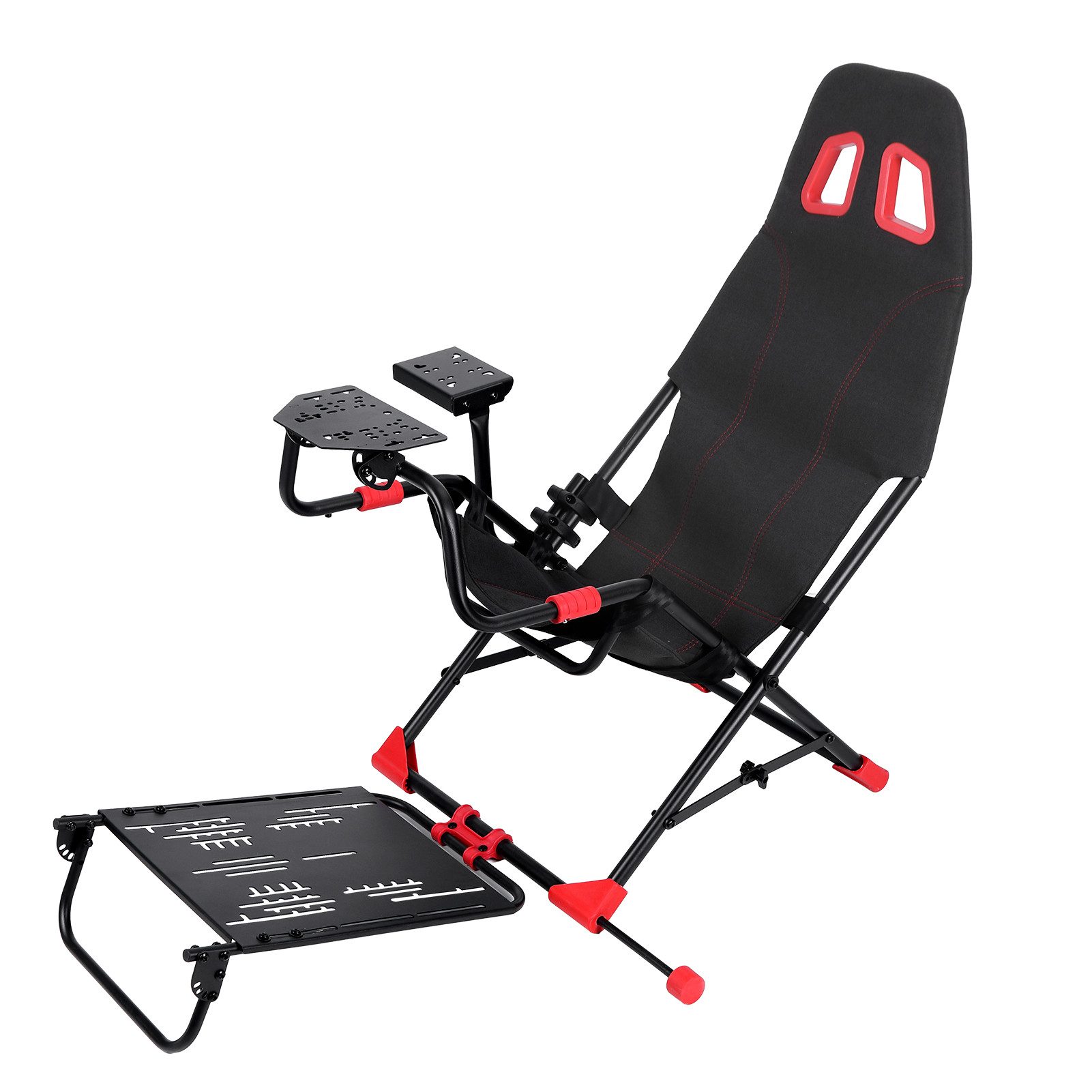 Rutaqian Rennsimulatorsitz, Faltbarer Gaming Stuhl Mit Lenkradhalterung Gaming-Controller