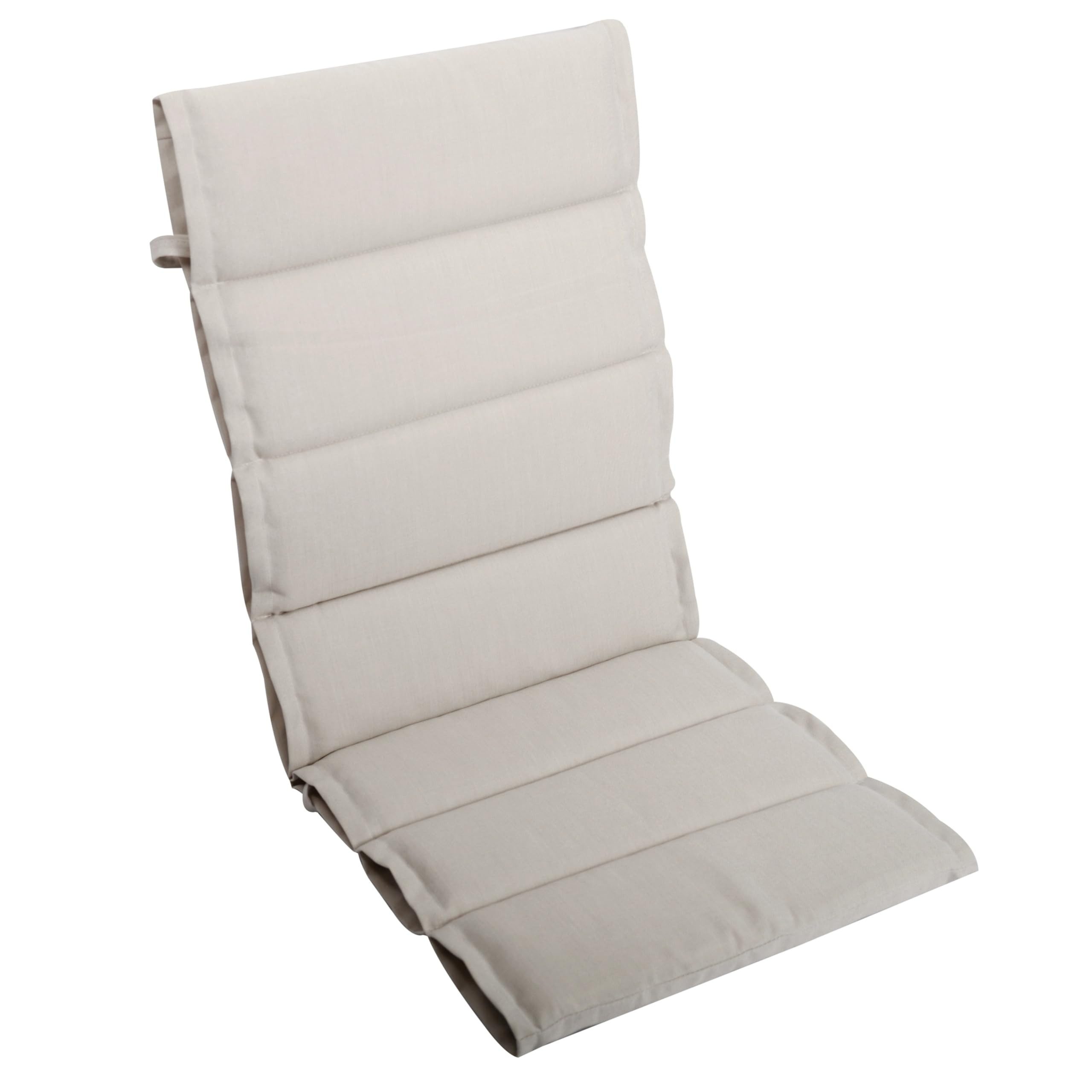 LILENO HOME Hochlehnerauflage bequeme Sitzauflage für Gartenmöbel, Stuhlkissen für Klappstühle, (1 St., 1er Set), 1er Set Polsterauflage in Natur, Sitzpolster waschbar