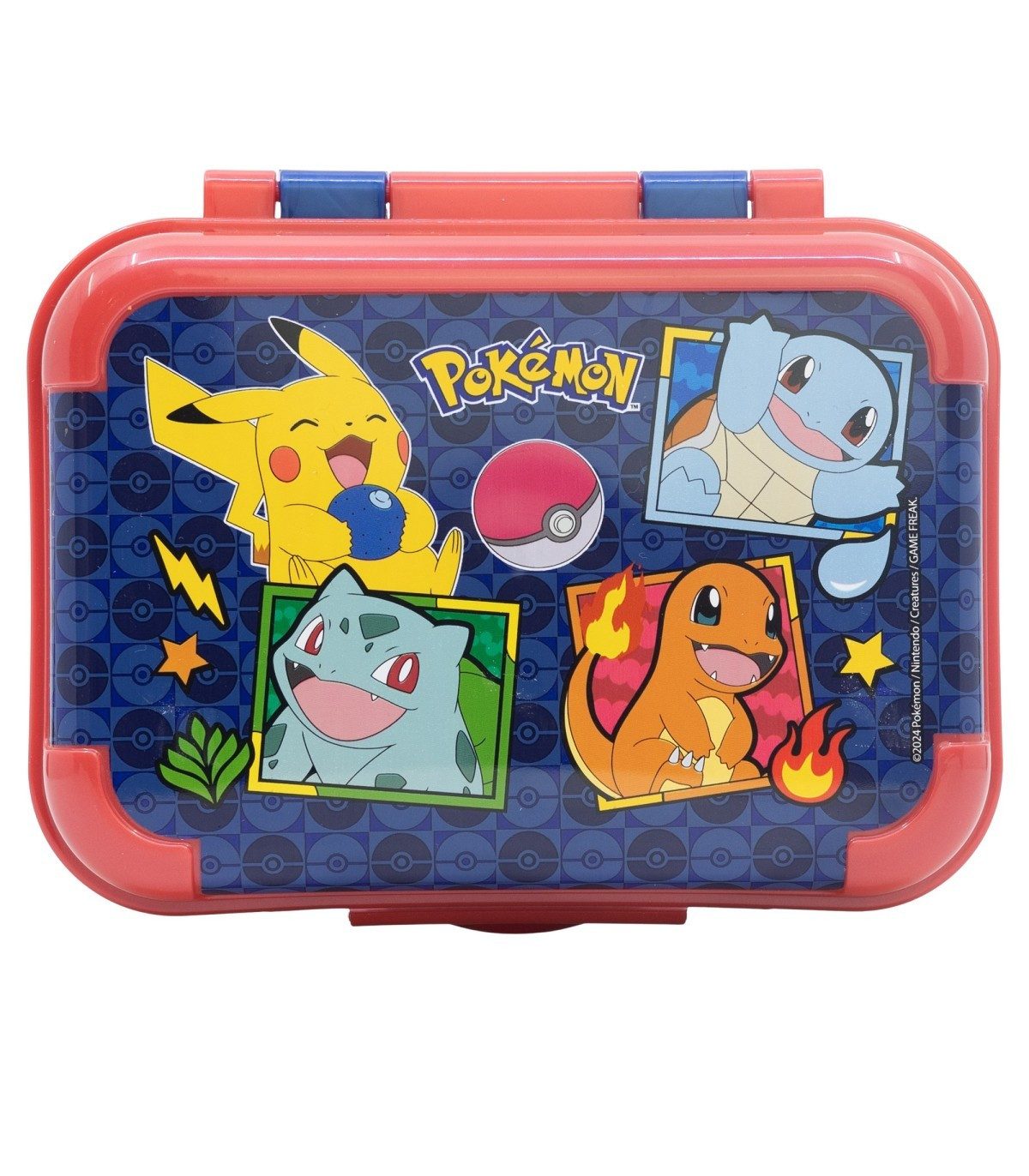 POKEMON JUEGO DE CARTAS Lunchbox - Blue Team Brotdose Kinder Pausenbox für Alltag Schule und unterwegs, Polyethylen, (1-tlg) – Bild 2 von 3