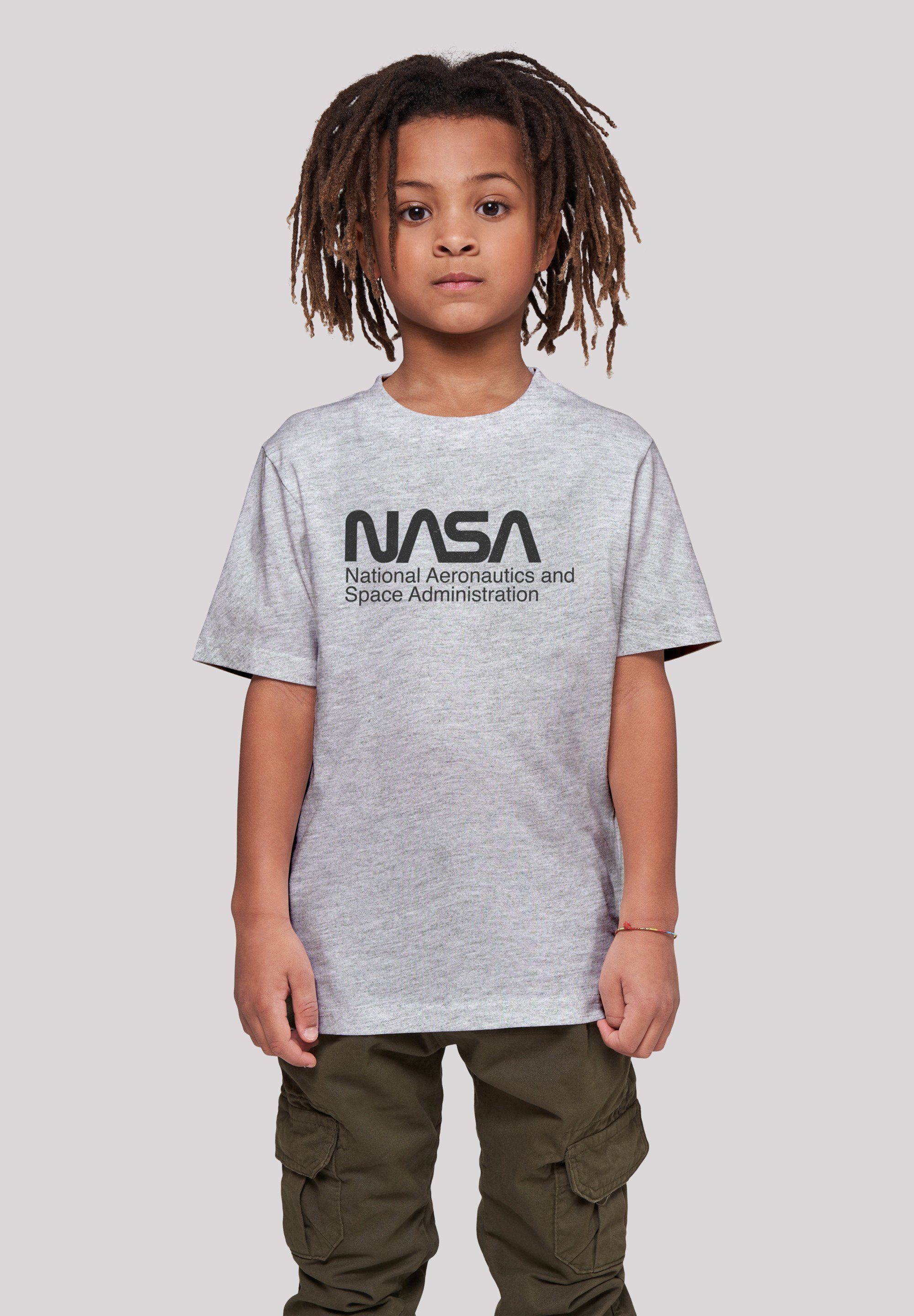 F4NT4STIC T-Shirt NASA Logo One Tone Print heather grey