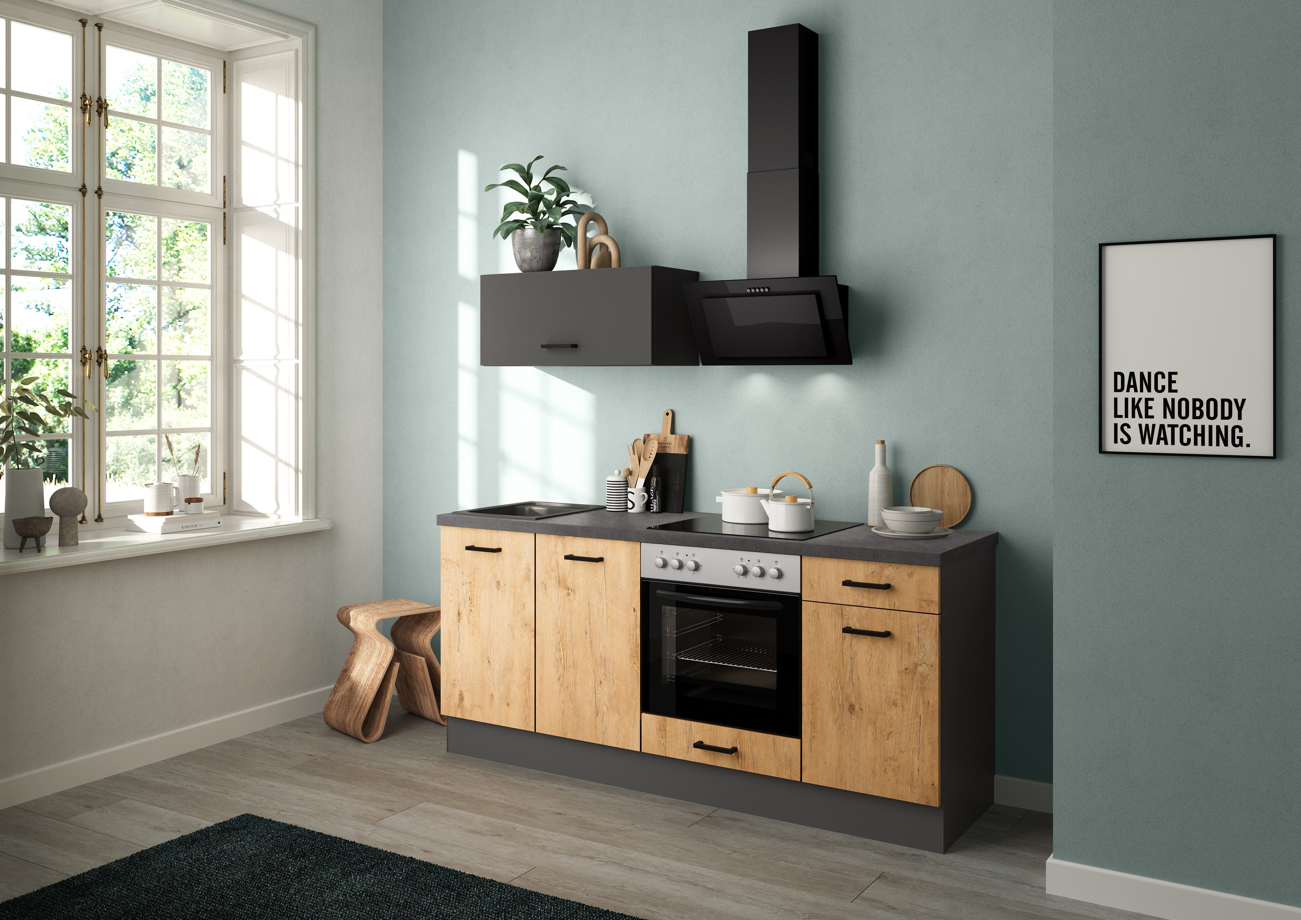 IMPULS KÜCHEN Küchenzeile "Lissabon", Ausrichtung wählbar, Schubkästen mit günstig online kaufen