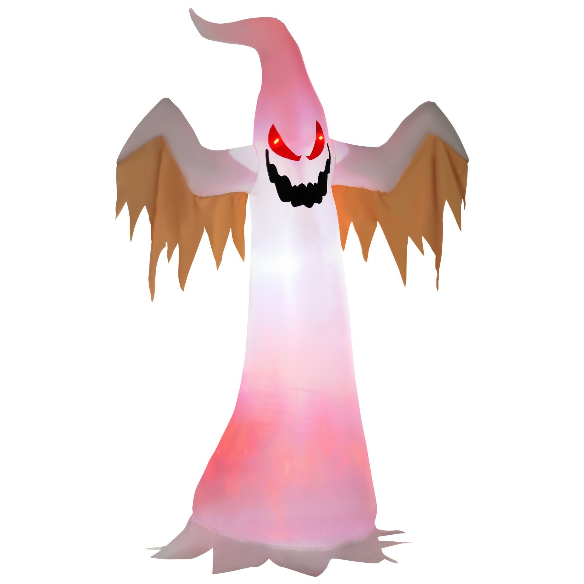 HOMCOM LED-Dekofigur Halloween Gespenst selbstaufblasend günstig online kaufen