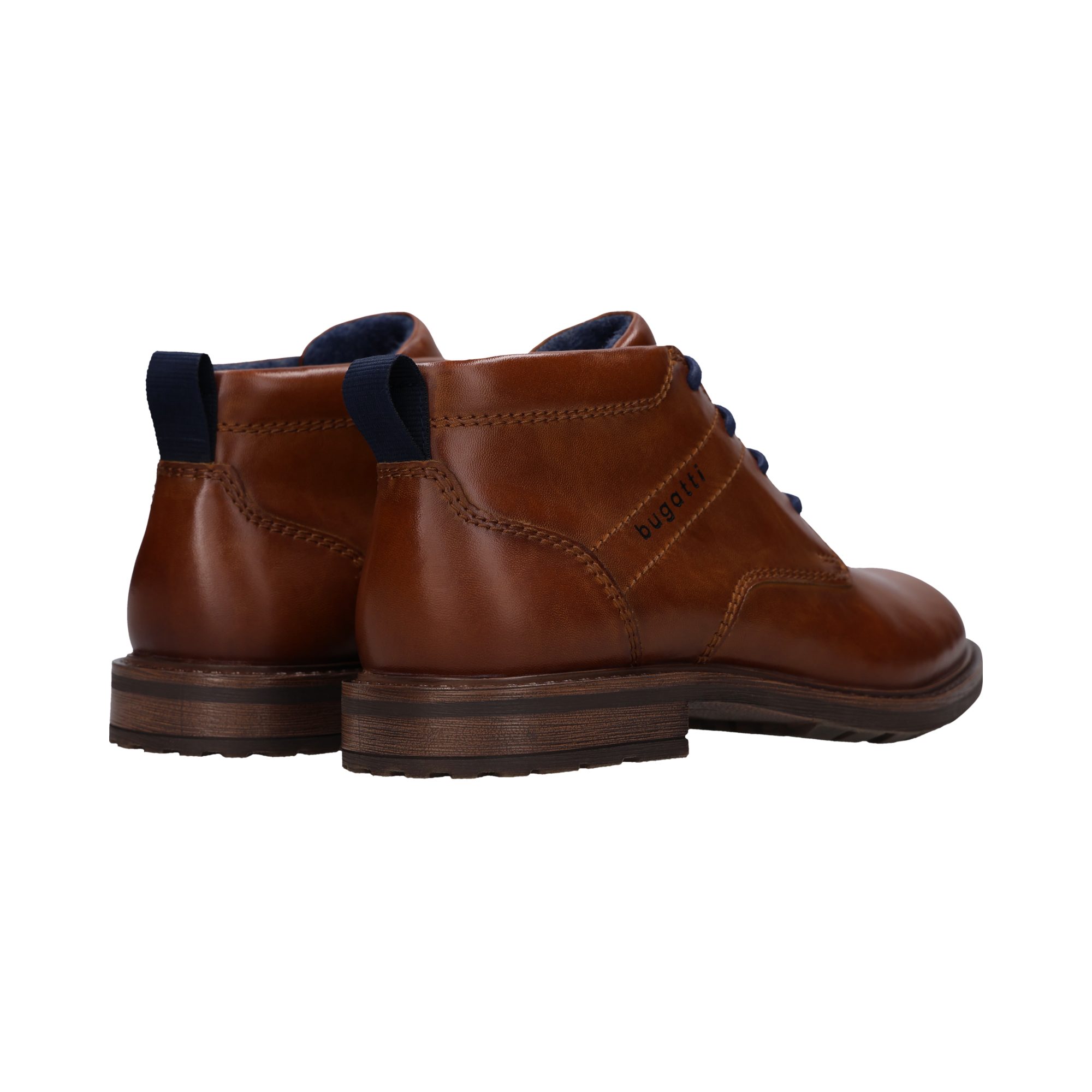 bugatti Schnürstiefelette Schnürboots, Klassik-Stiefelette mit Profilsohle