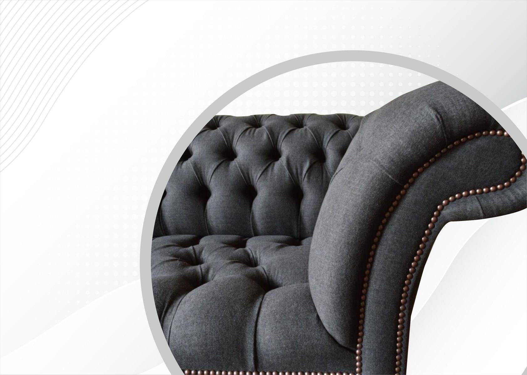 Sitzer Chesterfield 225 3 Chesterfield-Sofa, Couch JVmoebel cm Sofa Design