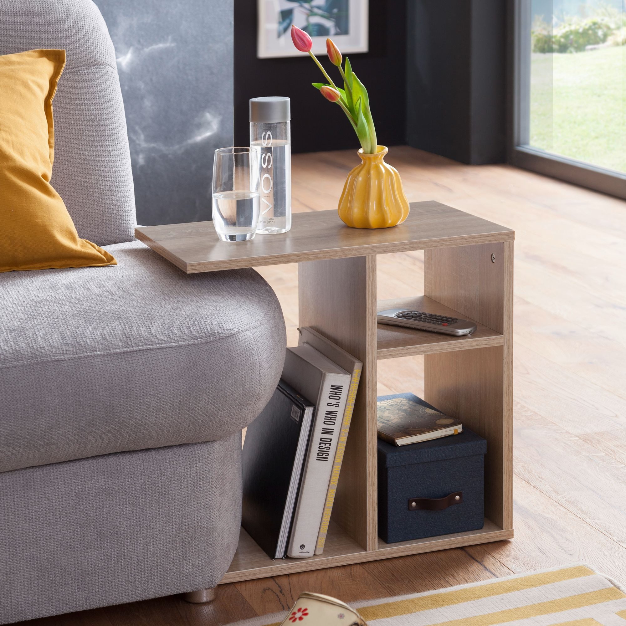 FINEBUY Beistelltisch SuVa11919_1 (50x50x30 cm Holz günstig online kaufen