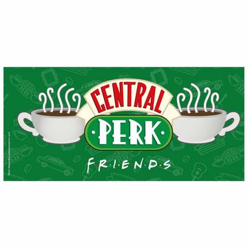 United Labels® Tasse Friends Tasse - Central Perk Kaffeetasse aus Keramik Grün 320 ml, Keramik