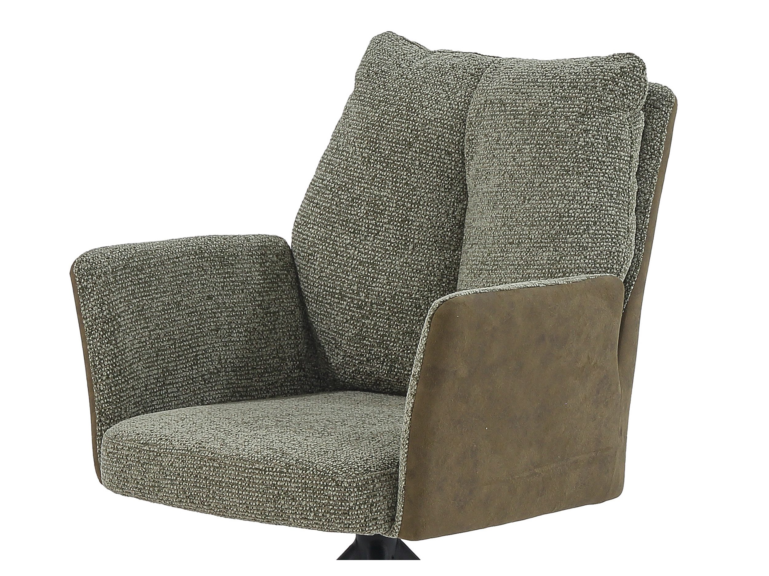 Massivart® Polsterstuhl mit Armlehnen & Drehfunktion, Taschenfederkern »NOLAN«, Esszimmerstuhl · Stoff-Mix · 360° drehbar · Nivellierung – Bild 5 von 5