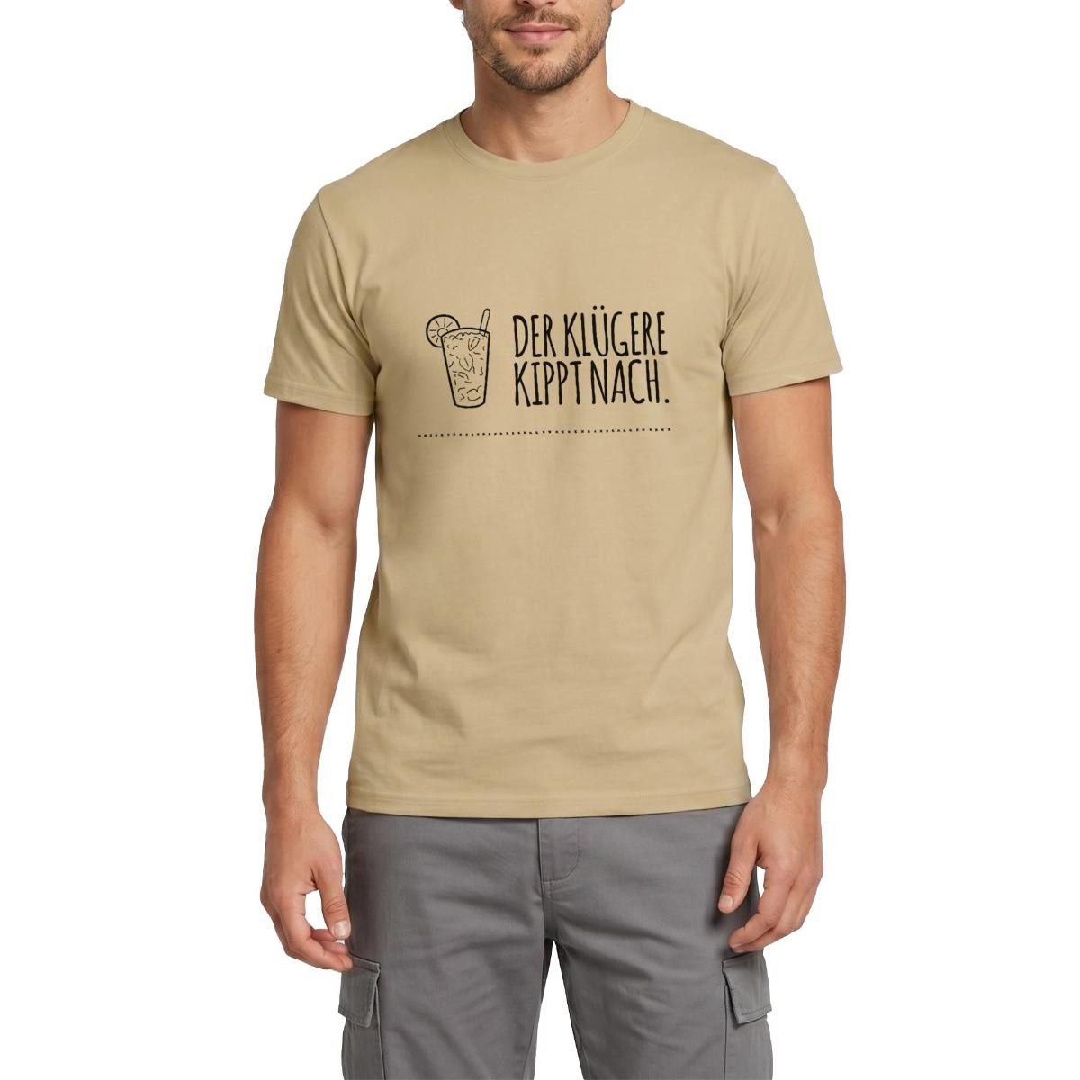 T-Shirt Der Klügere Kippt Nach Trinkspruch Männer T-Shirt