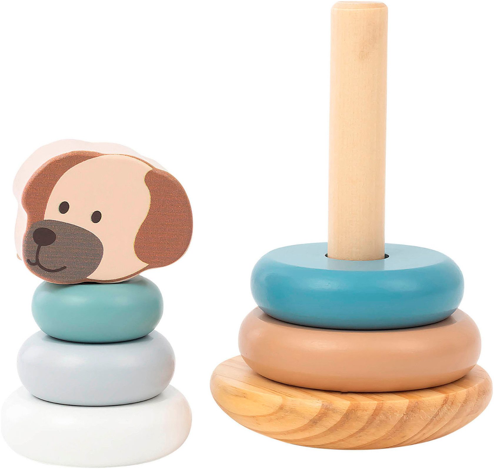 Sterntaler® Stapelspielzeug Hund Lucky Stapelturm Holz