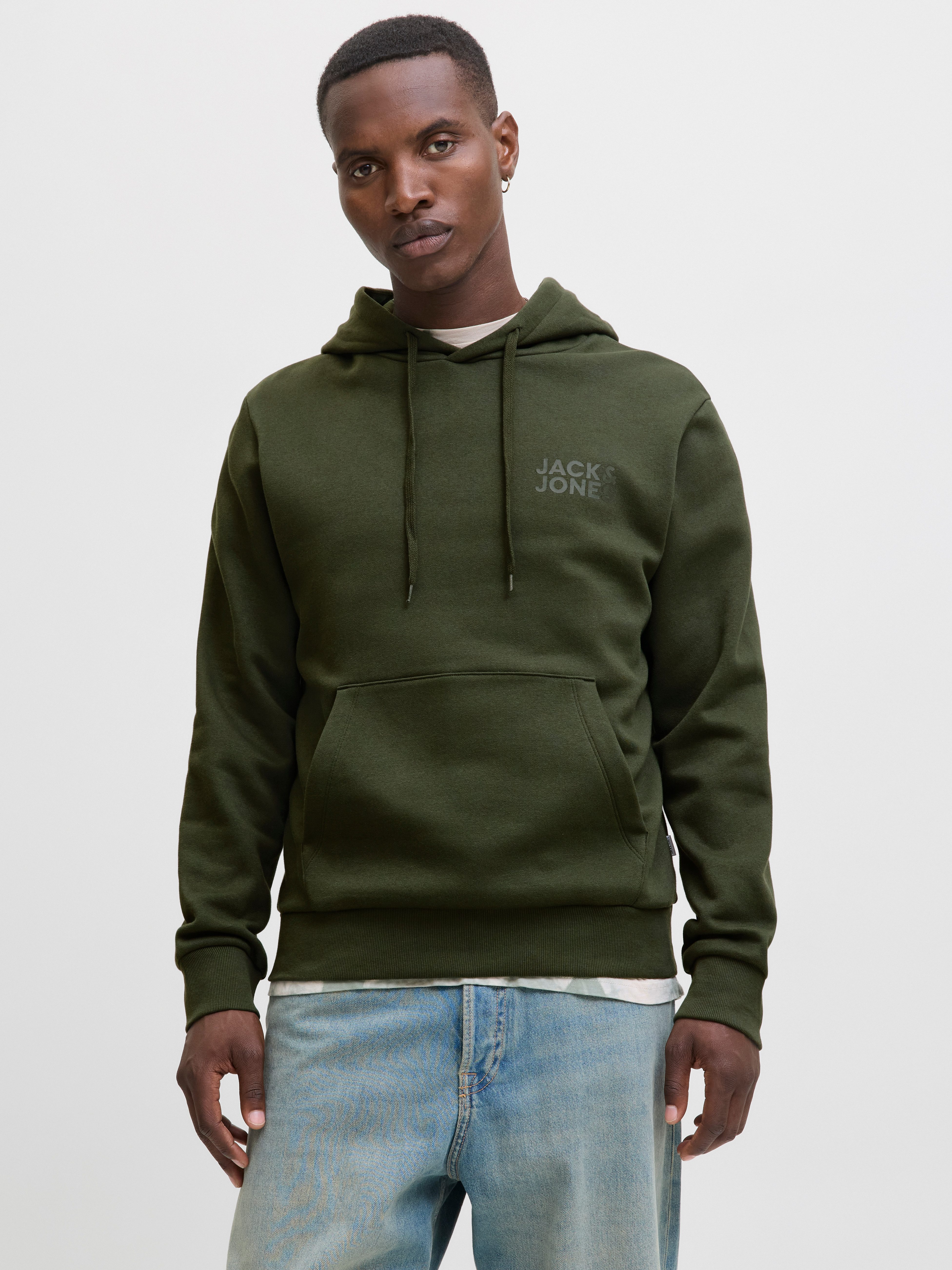 Jack & Jones Kapuzensweatshirt JJECORP LOGO SWEAT HOOD NOOS mit Logo Print günstig online kaufen