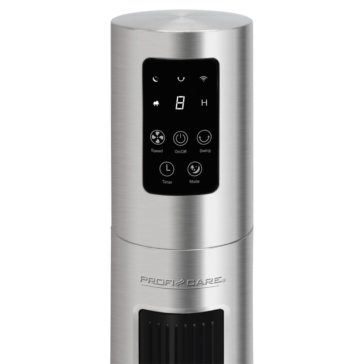 Control edelstahl (WLAN/WiFi)-Bedienung, Voice Turmventilator 3090, Smart PC-TVL ProfiCare