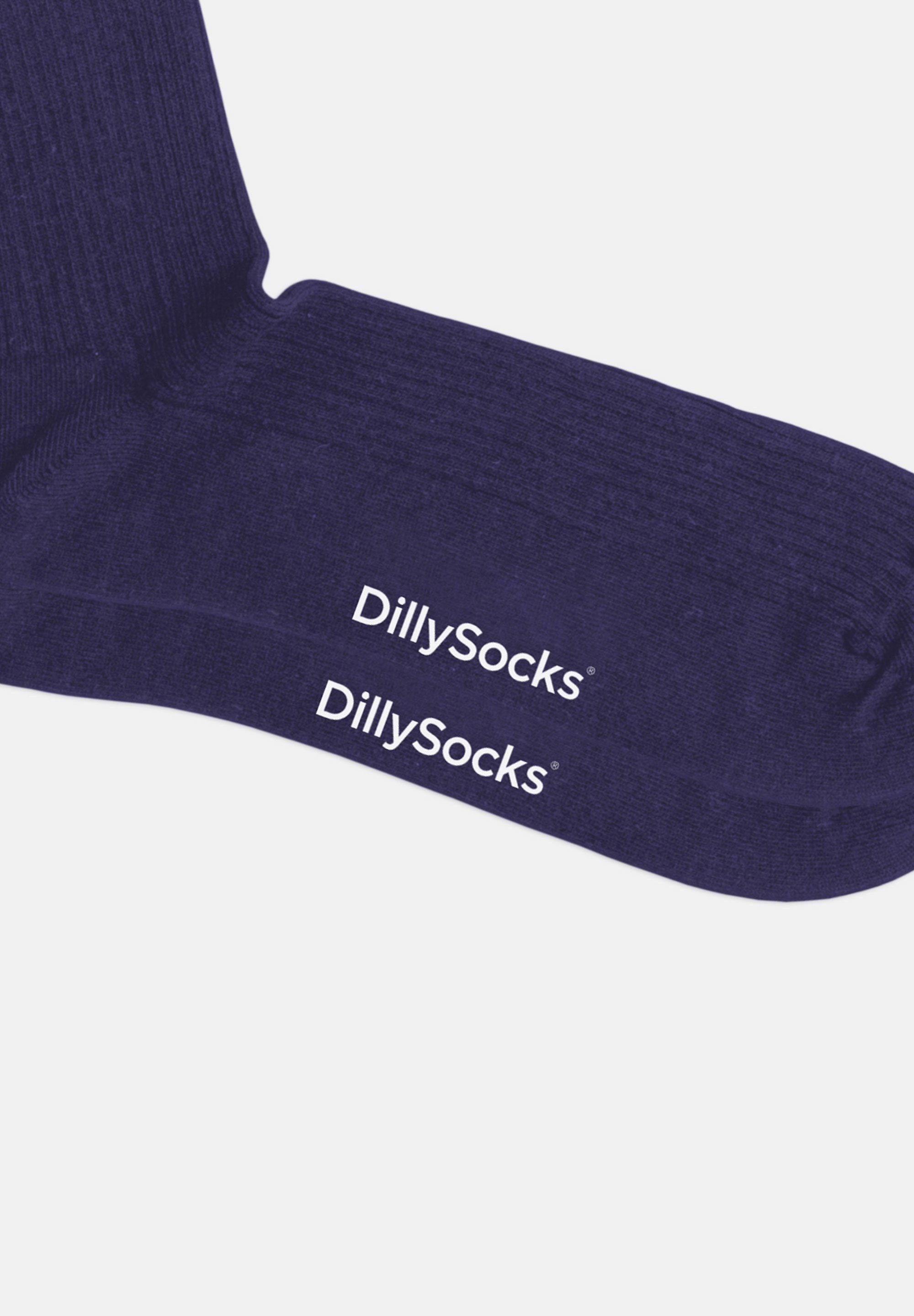 DillySocks Basicsocken Ribbed Rainbow Collection aus nachhaltiger Baumwolle, recyceltes Polyamid