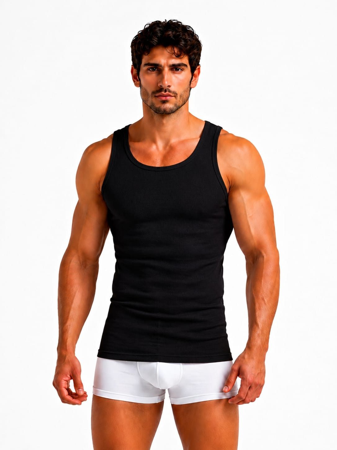 NERS Unterhemd Herren 5er Pack aus 100% Baumwolle Tank Top, formstabil & atmungsaktiv (Packung, 5-St., 5er-Pack) PREMIUM Unterhemden & Achselshirts – Feinripp in Geschenkbox