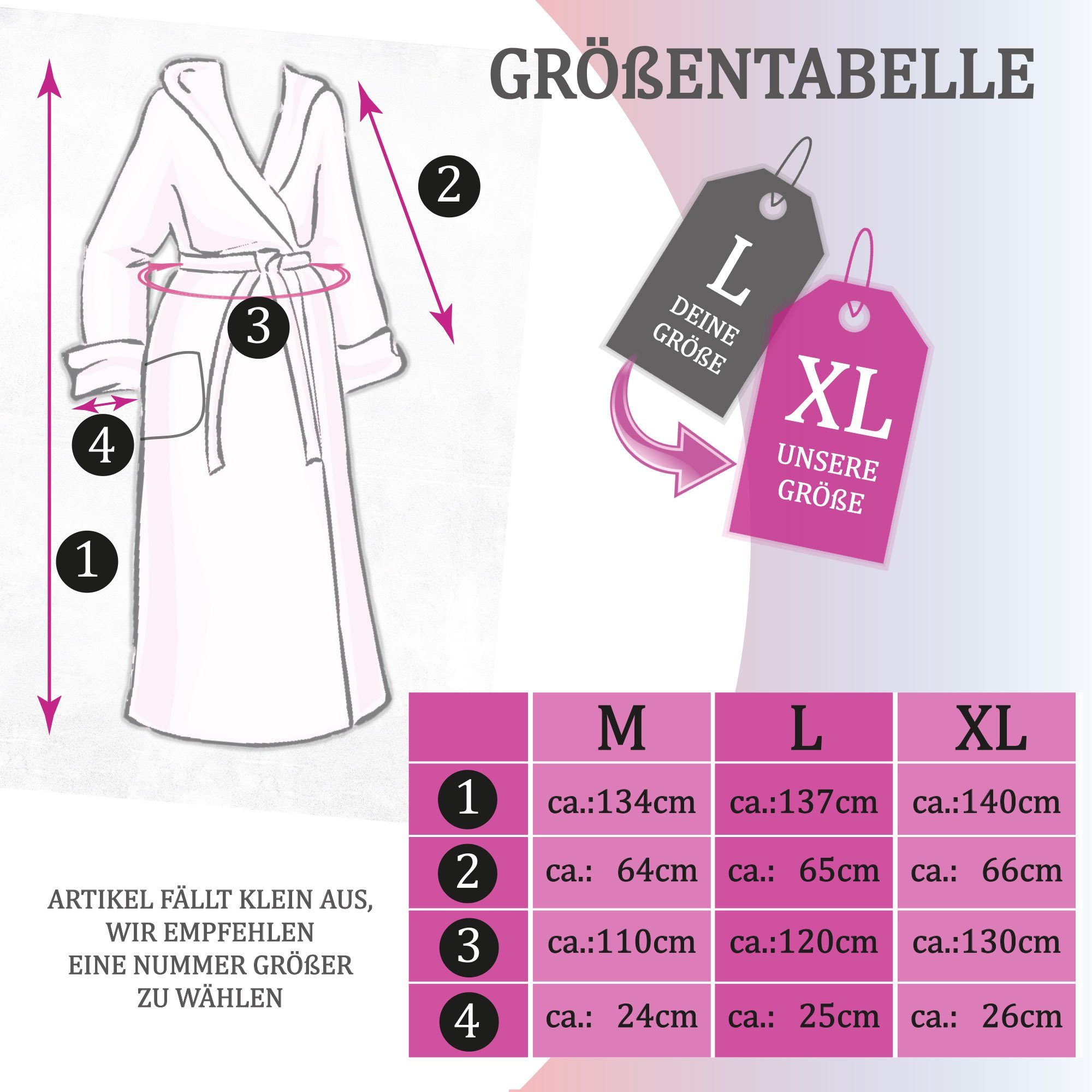 Bestlivings Damenbademantel Hausmantel Cozy, extra lang, günstig online kaufen