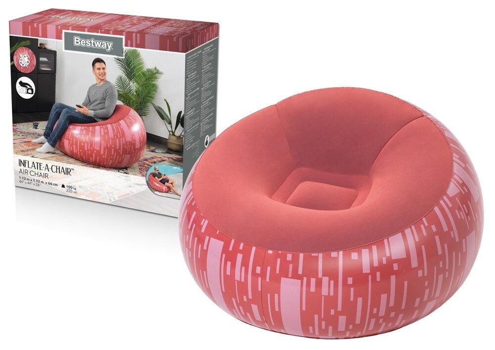 BESTWAY Sessel Aufblasbarer Stuhl Rot