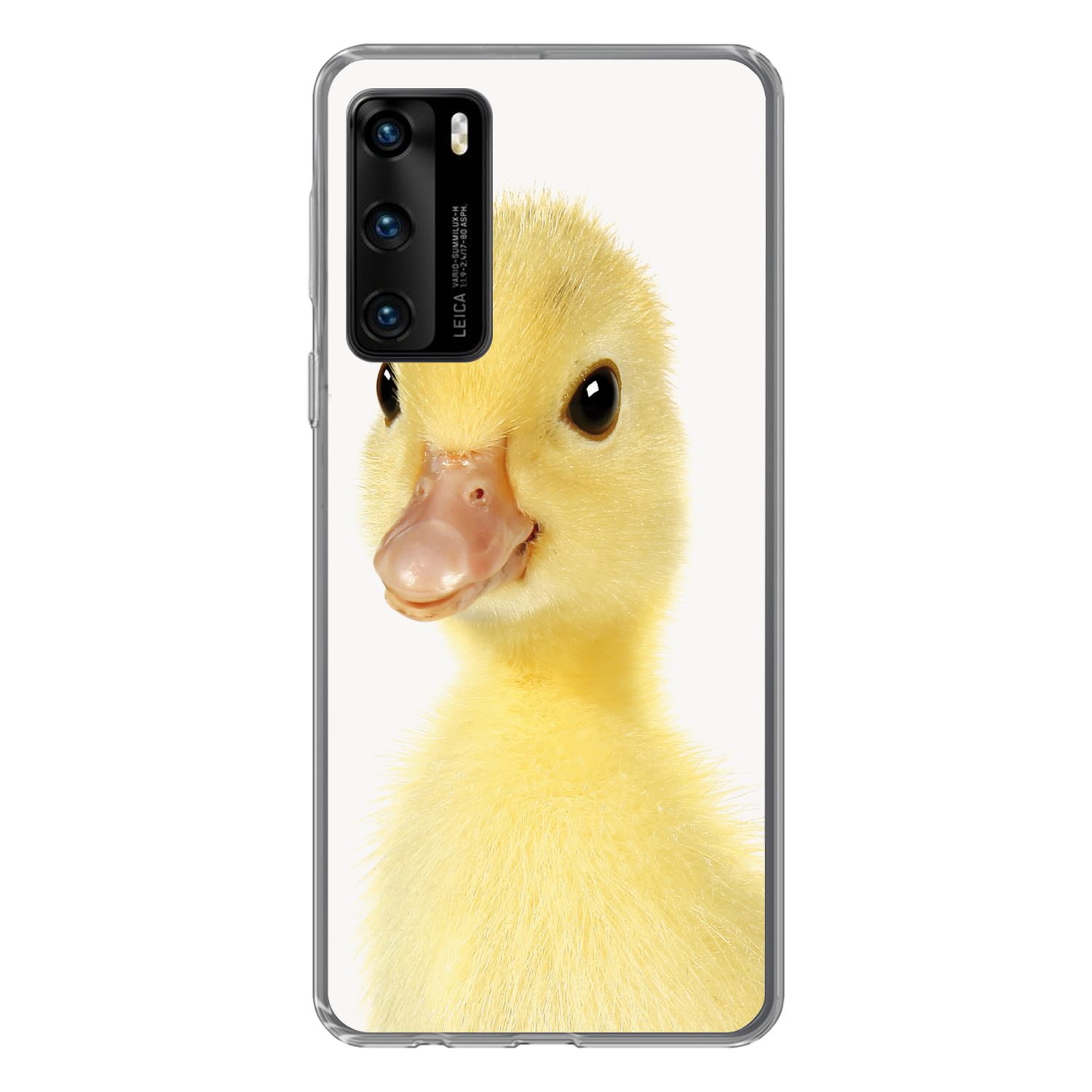 MuchoWow Handyhülle für Huawei P40 Ente - Küken - Süß - Kinder - Mädchen - Jungen, Handy Case, Silikon, Bumper Case Dünn