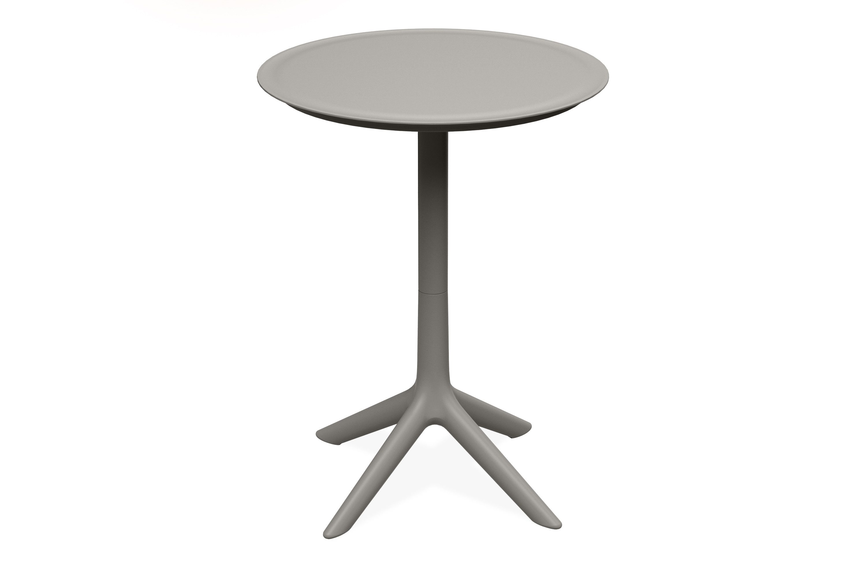 KONSIMO® Gartentisch GALIO Nachhaltiger Balkontisch, Runder Tisch, hergestellt in der EU, Wetterfester Outdoor-Tisch, Hoher, Umweltfreundlich, Pflegeleicht