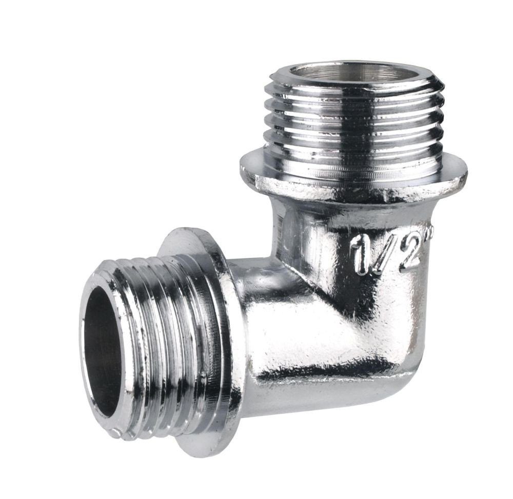 CORNAT Gewindefitting Cornat Winkel messing verchromt 1/2 Außengewinde