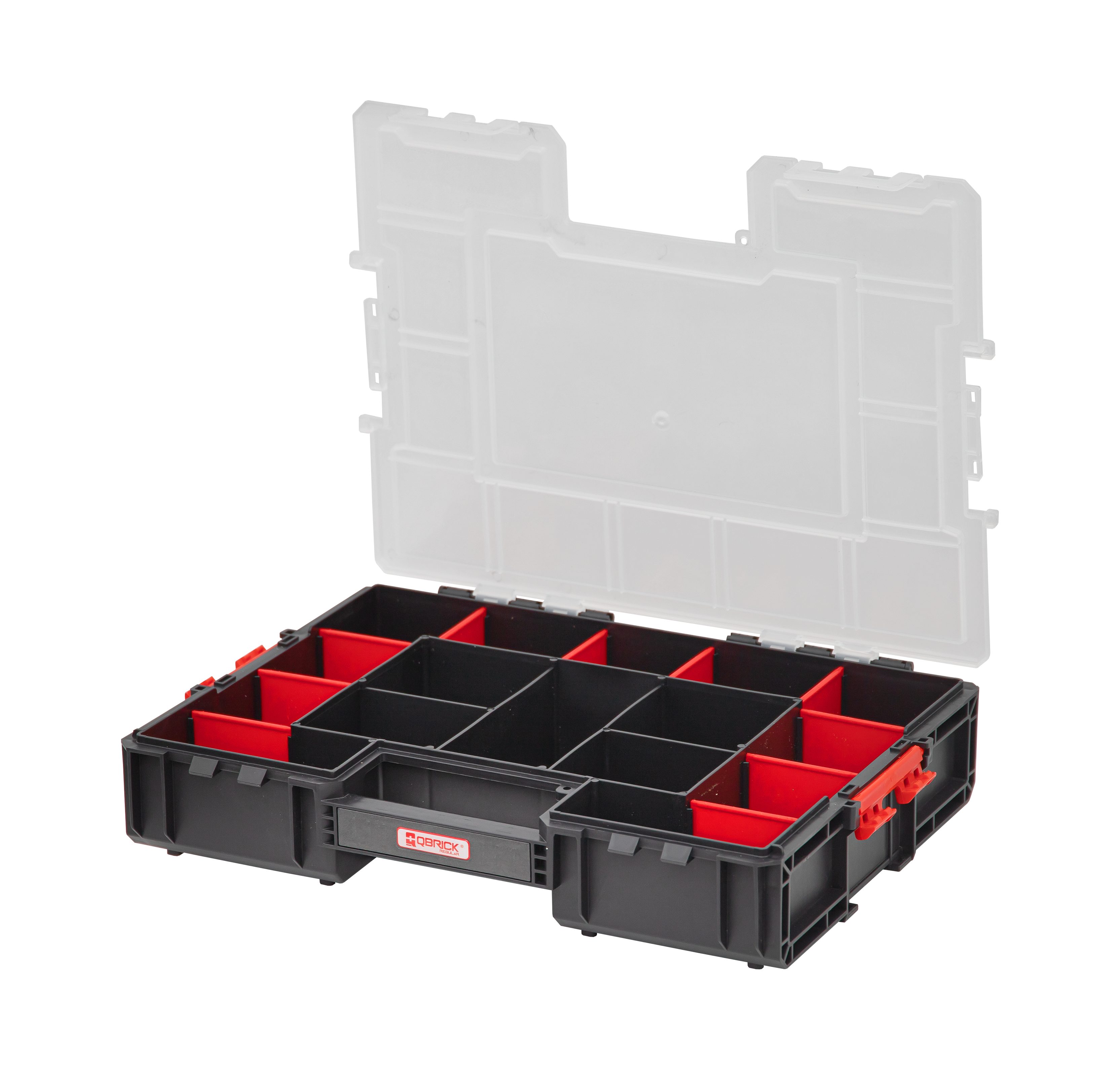 Kreher Менюskasten 'Regulat' aus Kunststoff in Schwarz/Rot (Размер wählbar)