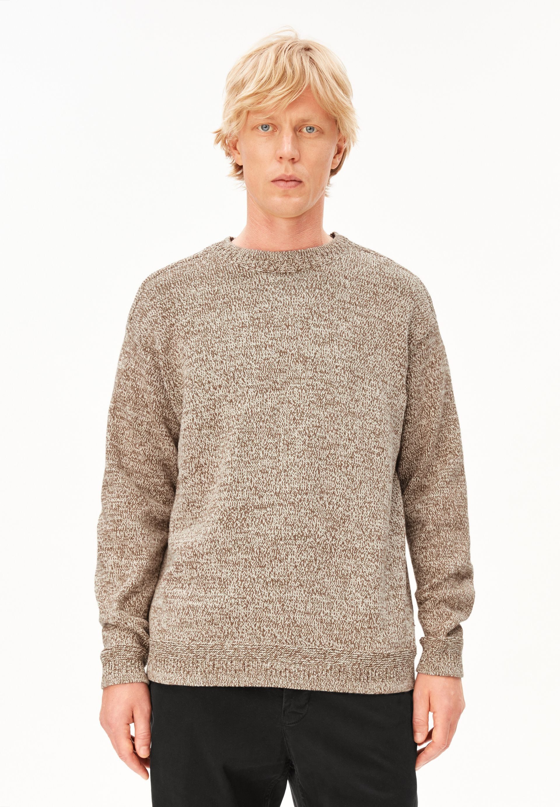 Armedangels Strickpullover CREWNECK MOULINE Relaxed Fit