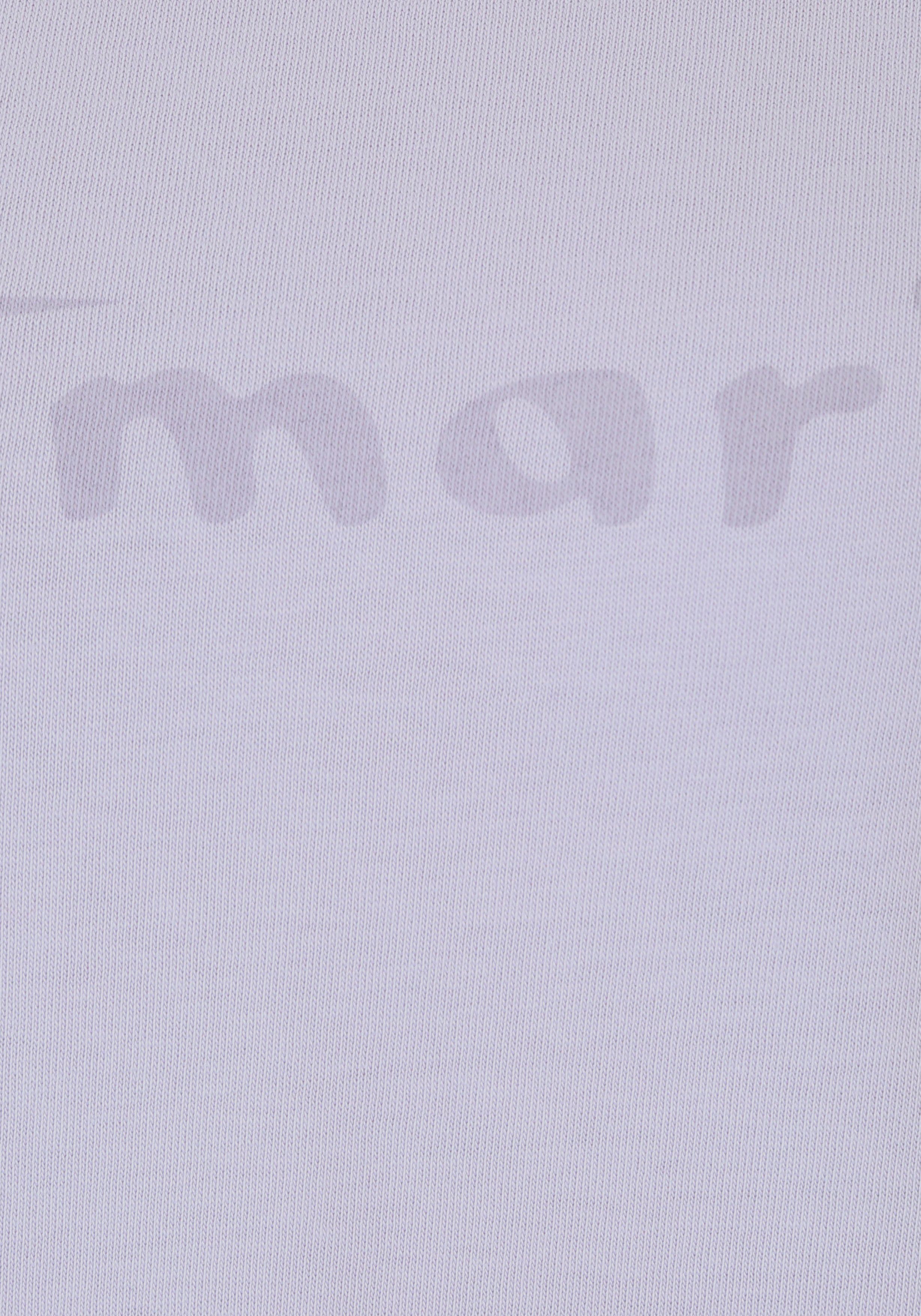 Rundhalsausschnitt lavender T-Shirt NEUE mit - KOLLEKTION Tamaris