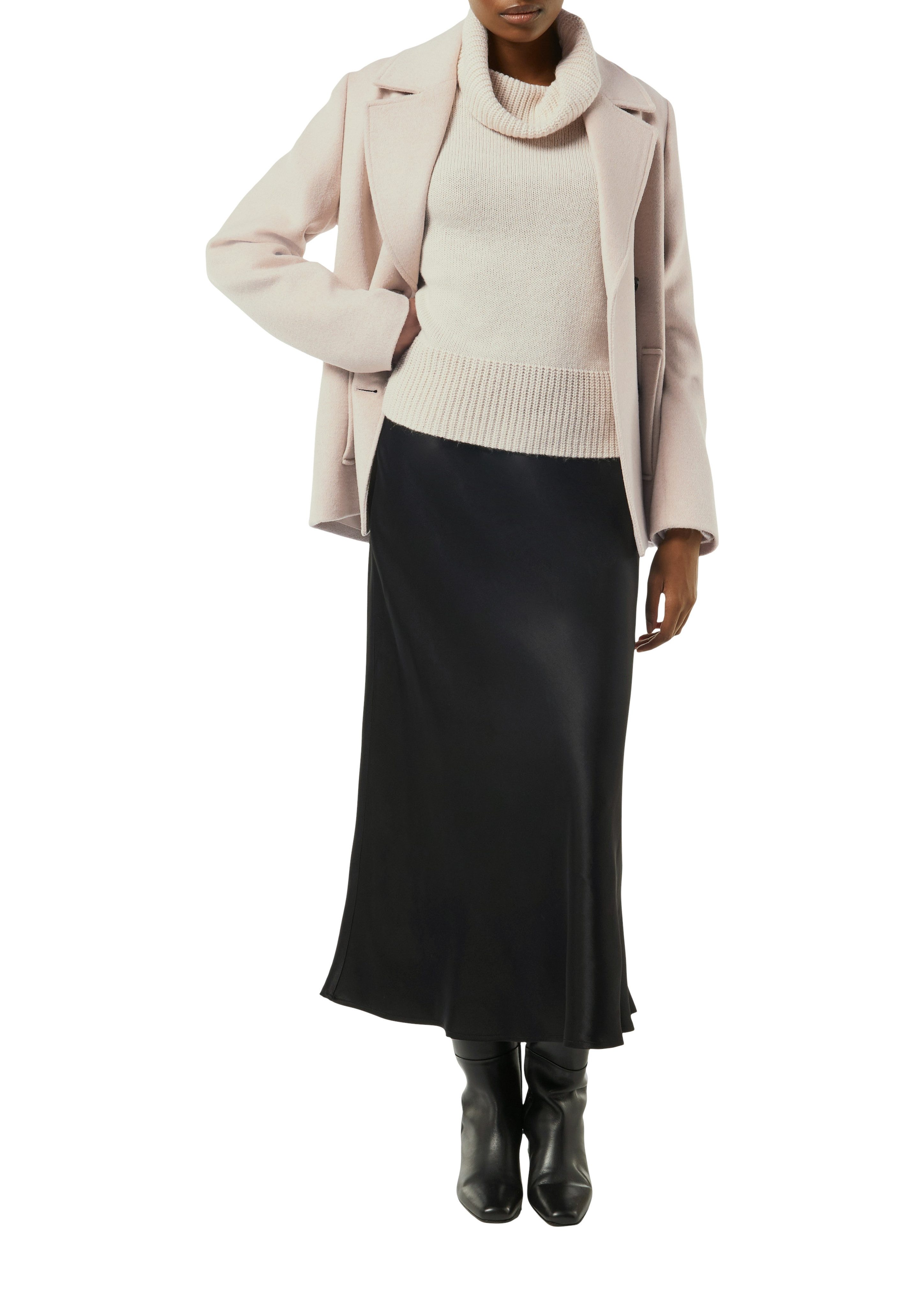 Comma Rollkragenpullover mit Rippbündchen günstig online kaufen