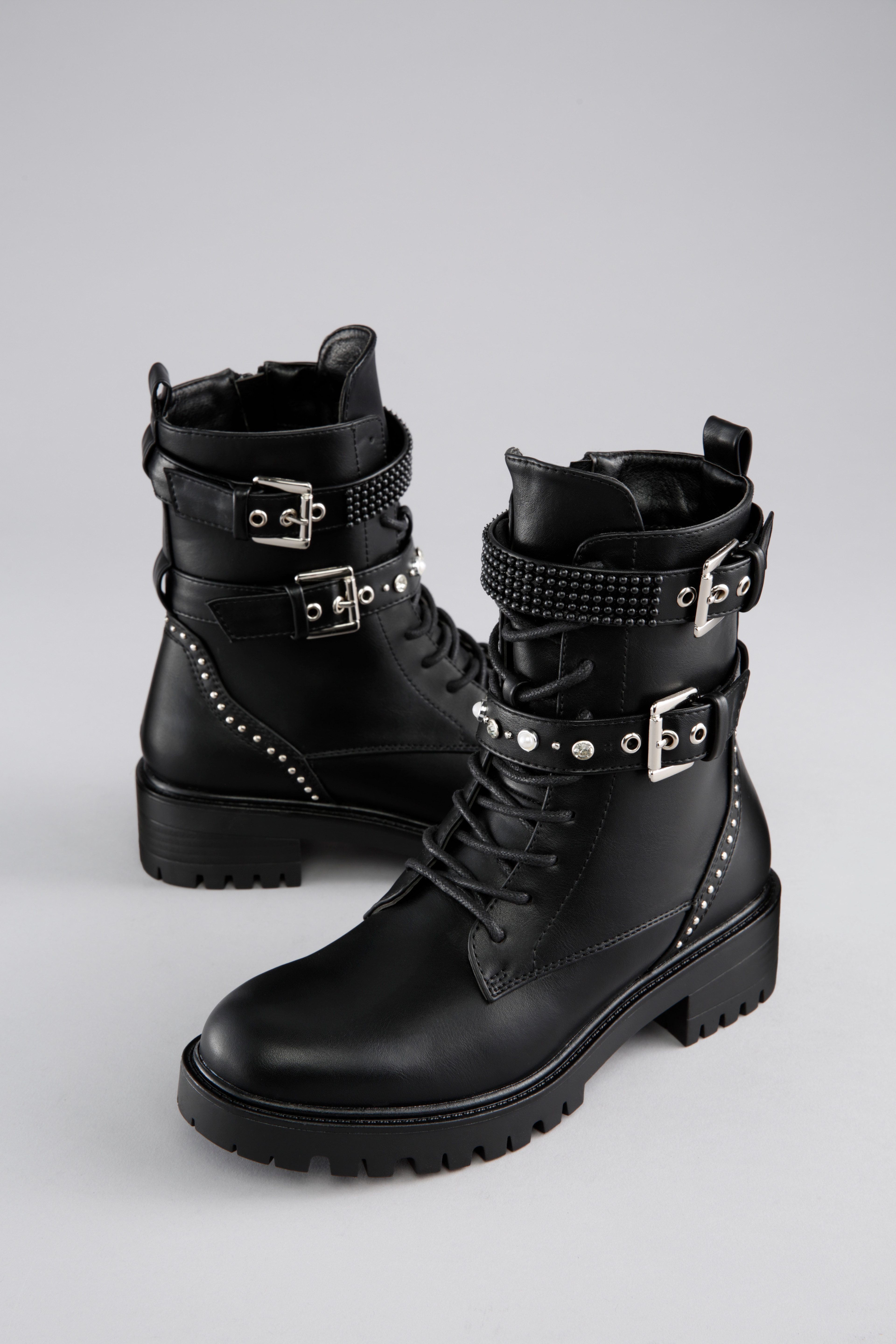 Aniston SHOES Schnürboots Schnürstiefelette, Bikerboots - NEUE KOLLEKTION günstig online kaufen