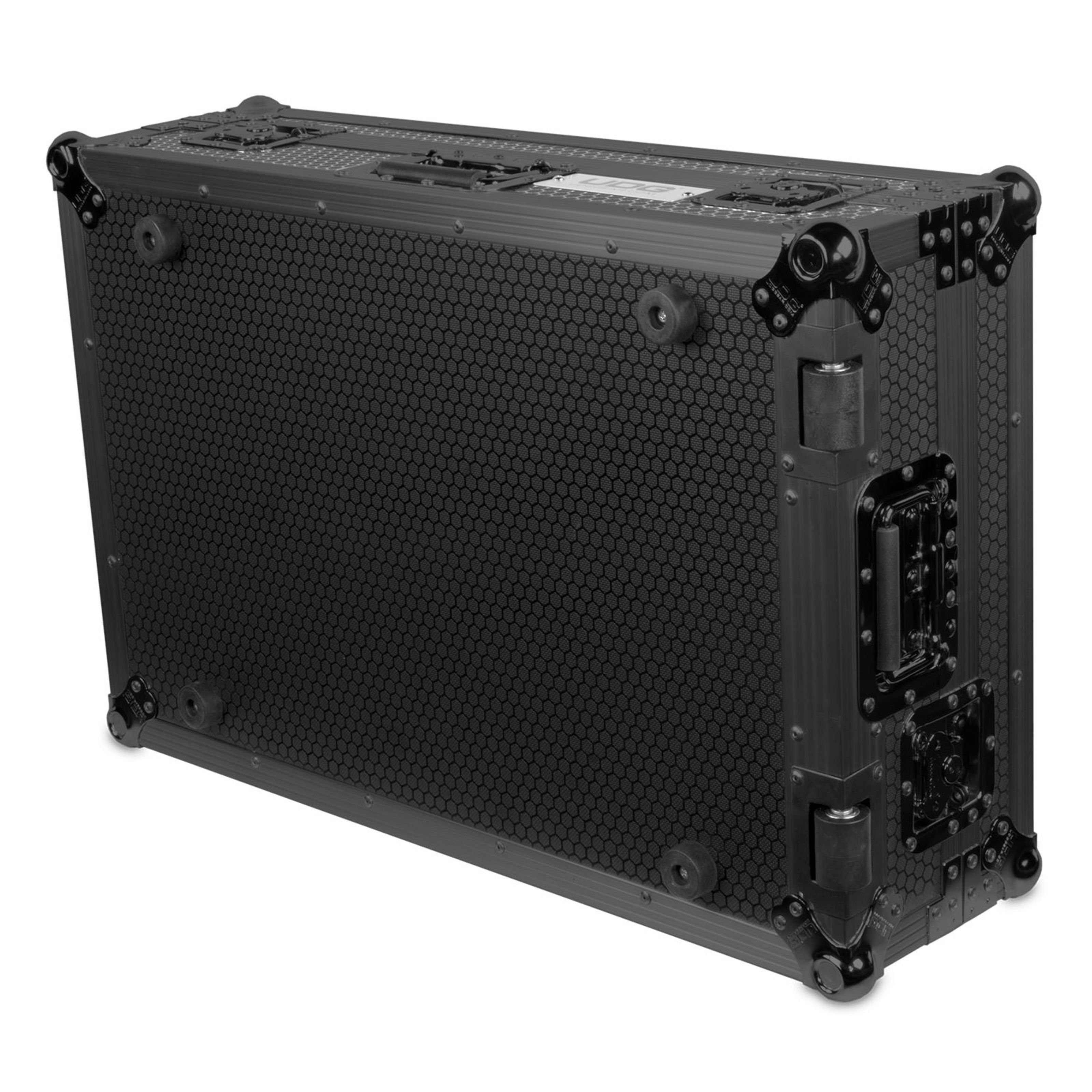 UDG Koffer, Ultimate Flightcase Pioneer DDJ-FLX10 Black Plus Laptop Shelf+Wheels