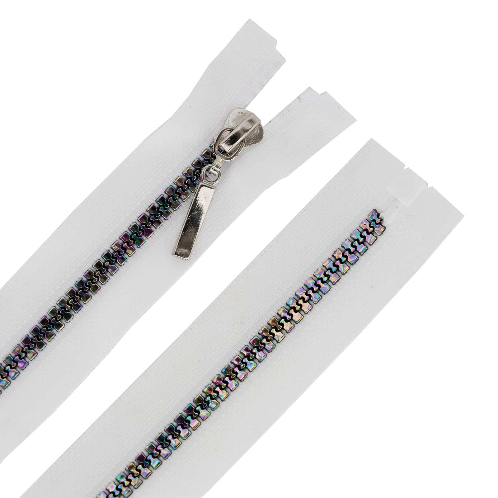 maDDma Reißverschluss Reißverschluss 5mm inkl. Zipper, Regenbogen, 50cm