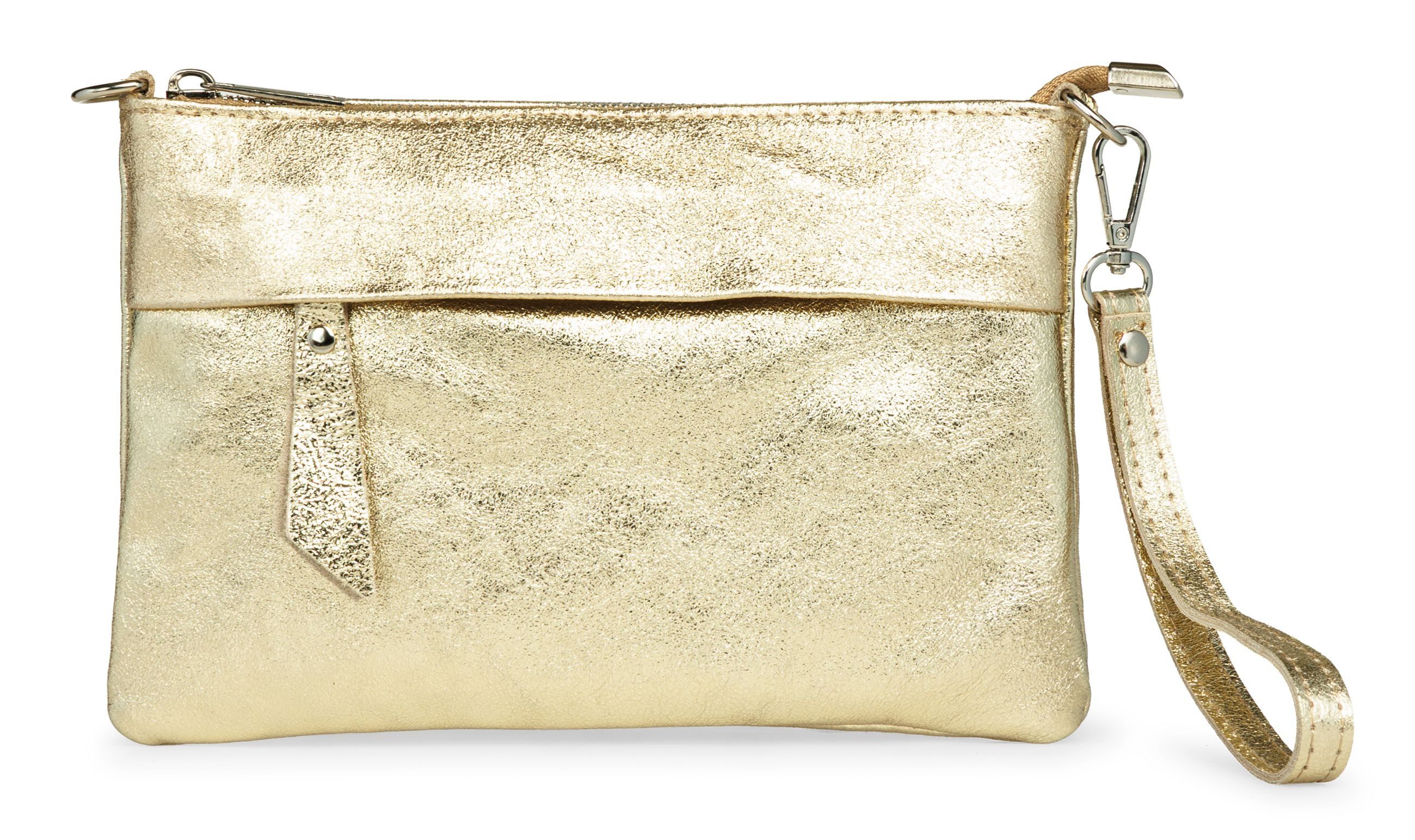 Caspar Clutch Elegante Echtleder Clutch Damen Tasche - CLASSIC LINE - Modell No.845, leicht, elegant & unempfindlich - 100% Echtleder - Handmade in Italy