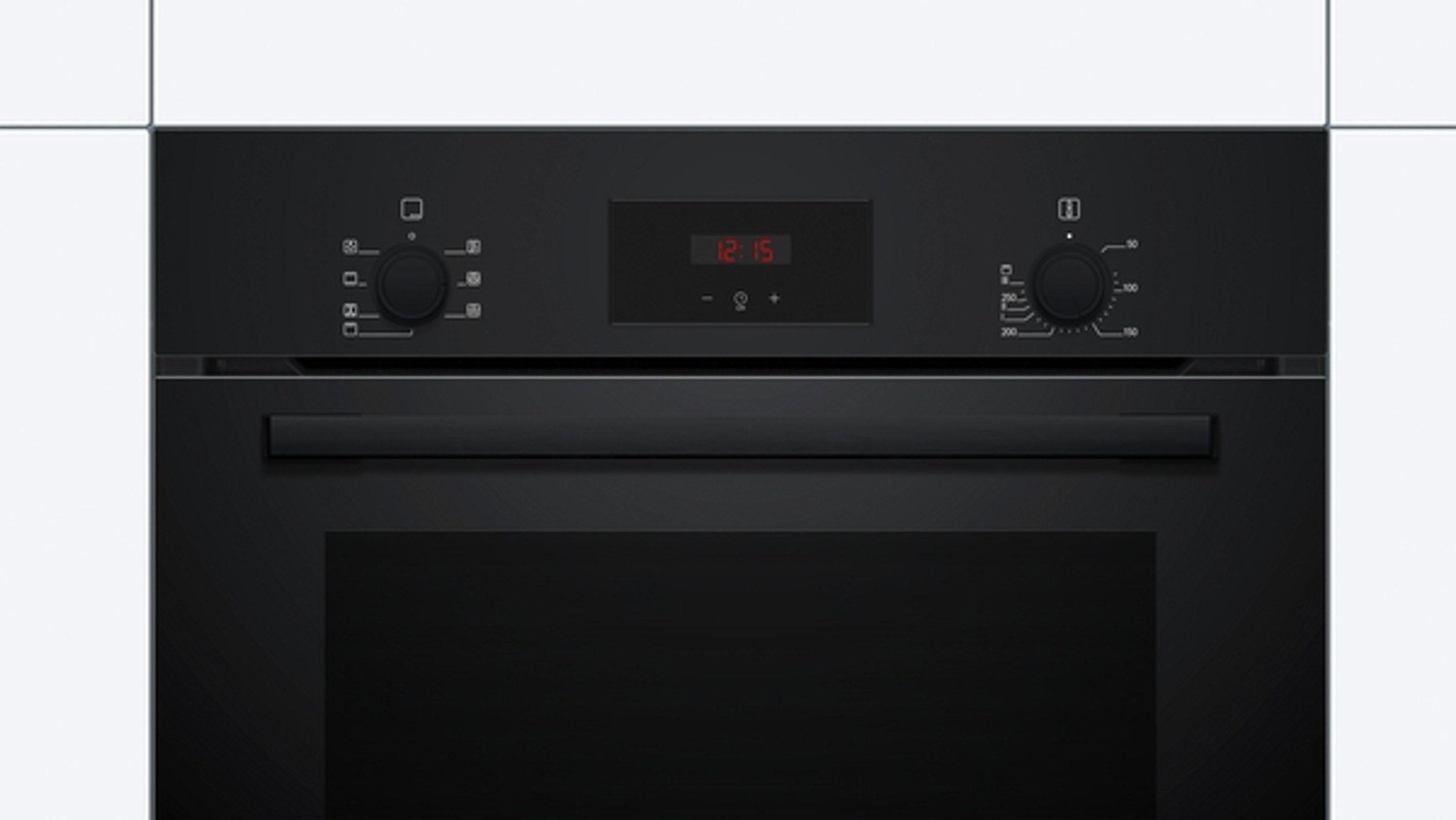 BOSCH Backofen-Set 2 HBF133BA1, mit nachrüstbar, 3D-Heißluft, Halogen-Innenbeleuchtung