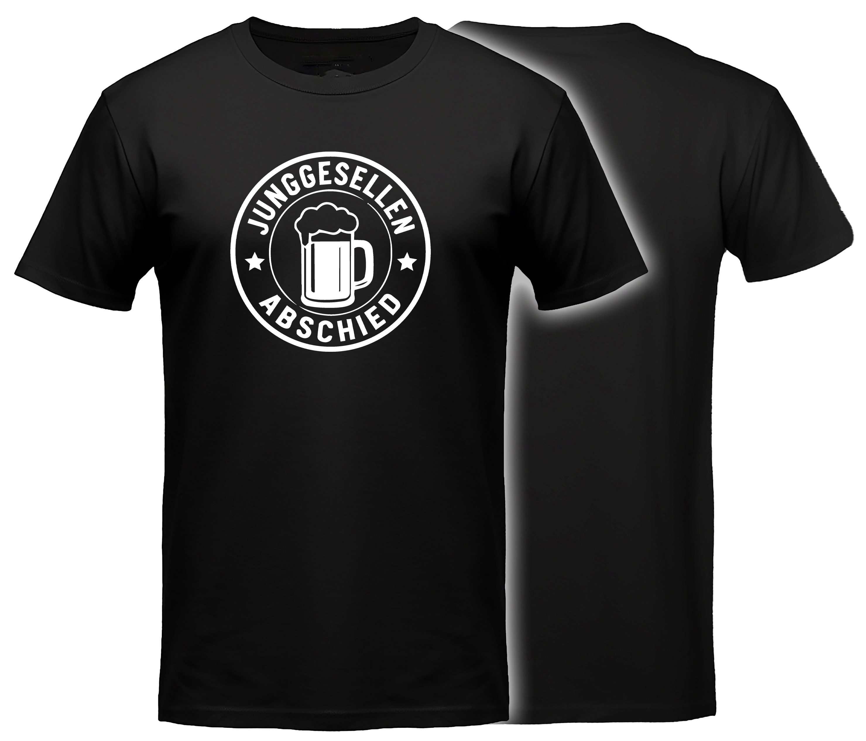 MyDesign24 T-Shirt JGA Shirt - Jungesellenabschied T-Shirt Kurzarm T-Shirt schwarz Regular Fit Gr.L i869