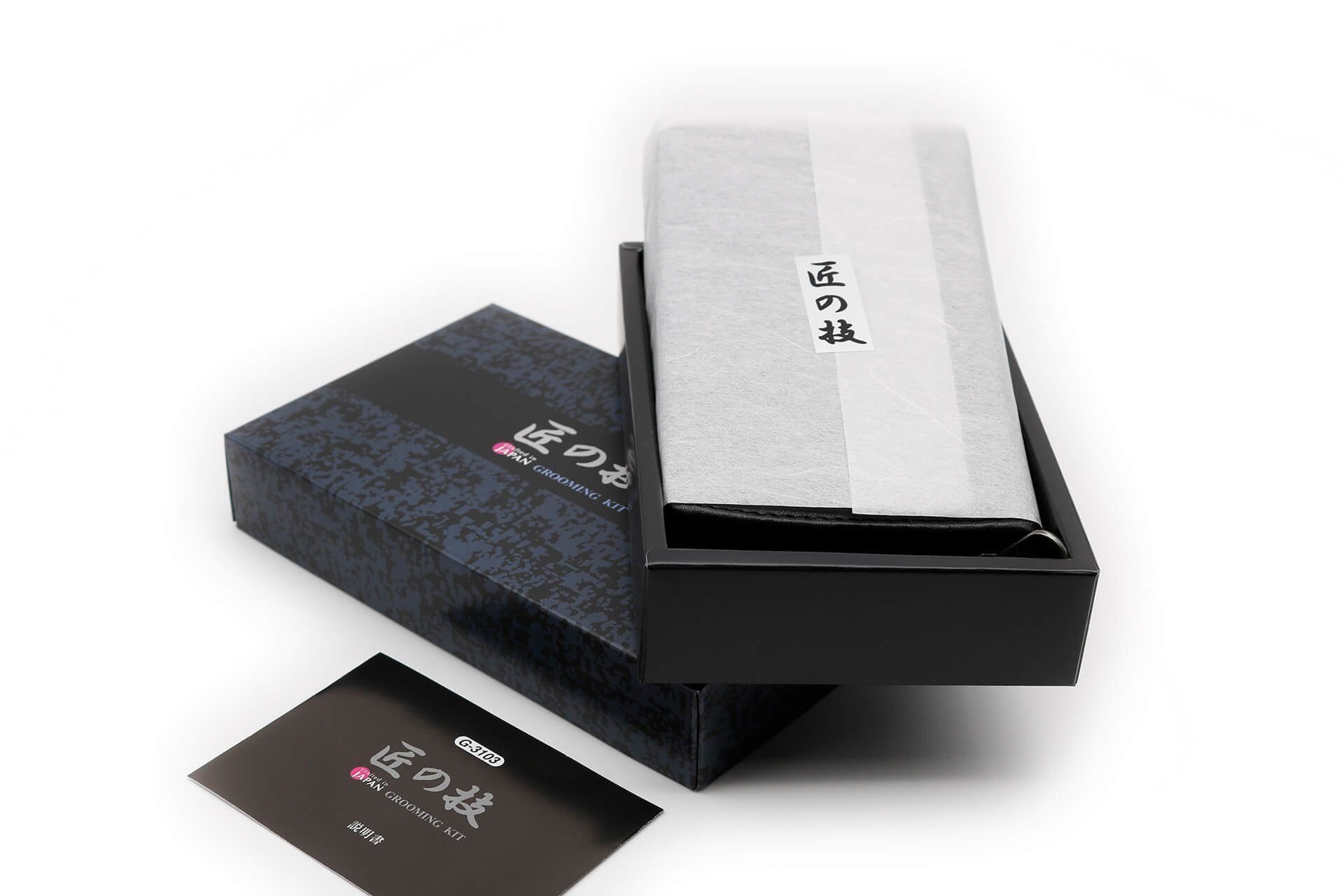 Seki EDGE Maniküre-Pediküre-Set Herren handgeschärftes mit 14x8.5x2.8 Qualitätsprodukt Japan aus cm, G-3103 Nagelpflegeset 6-teilig Leder-Etui