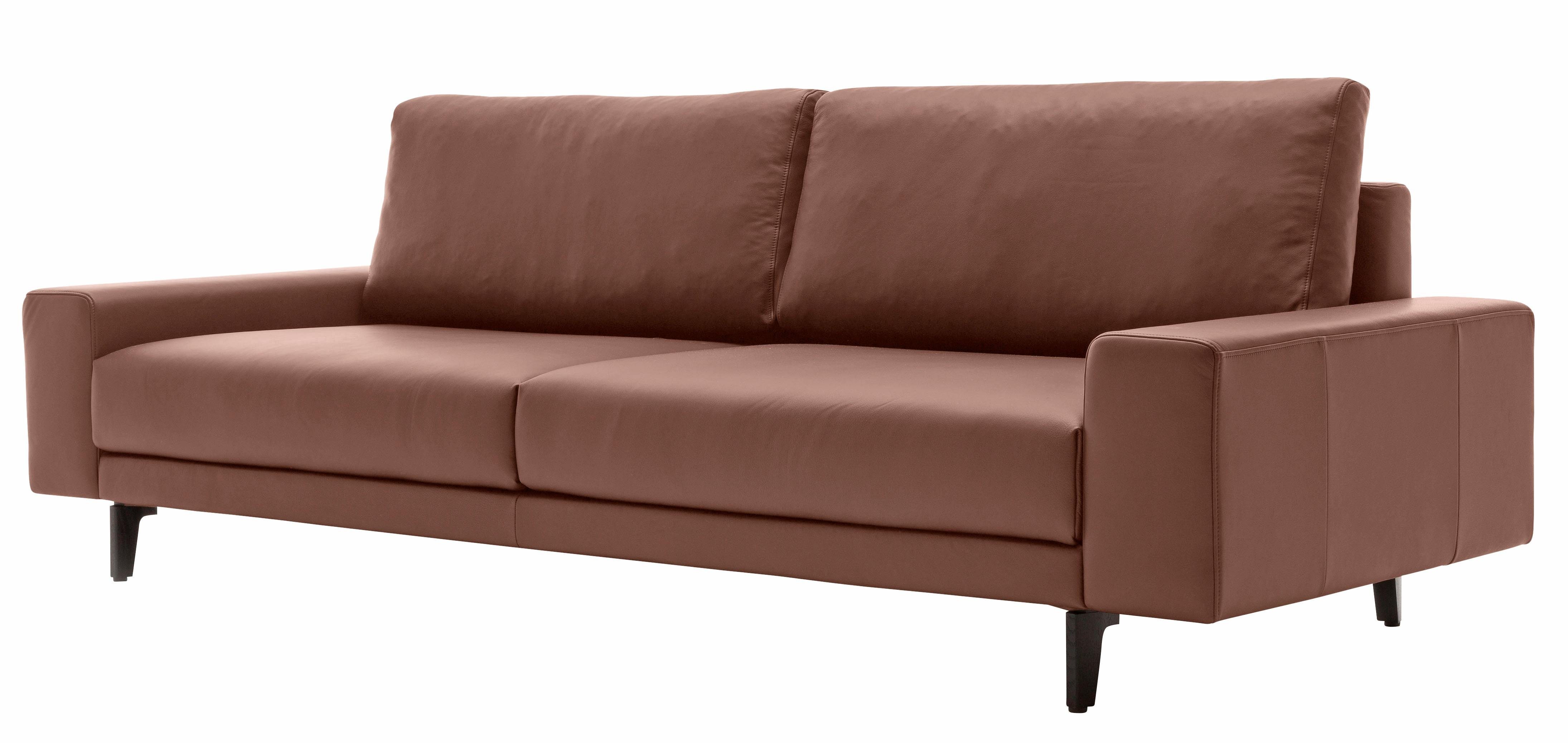 3-Sitzer hs.450, Breite sofa 220 cm umbragrau, niedrig, in breit Alugussfüße hülsta Armlehne