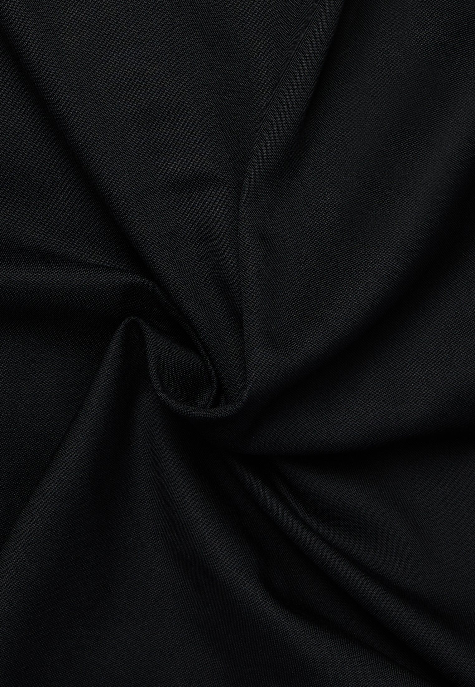 schwarz Eterna FIT SLIM Langarmhemd
