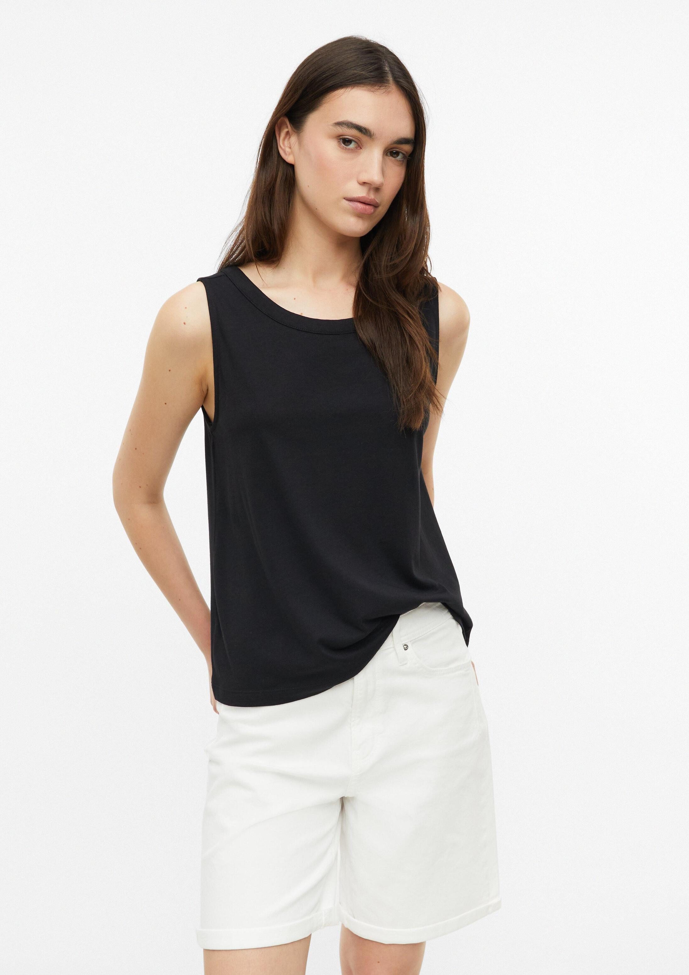 s.Oliver Muscleshirt T-Shirt Jersey-Top mit Rundhalsausschnitt und Rückendetail
