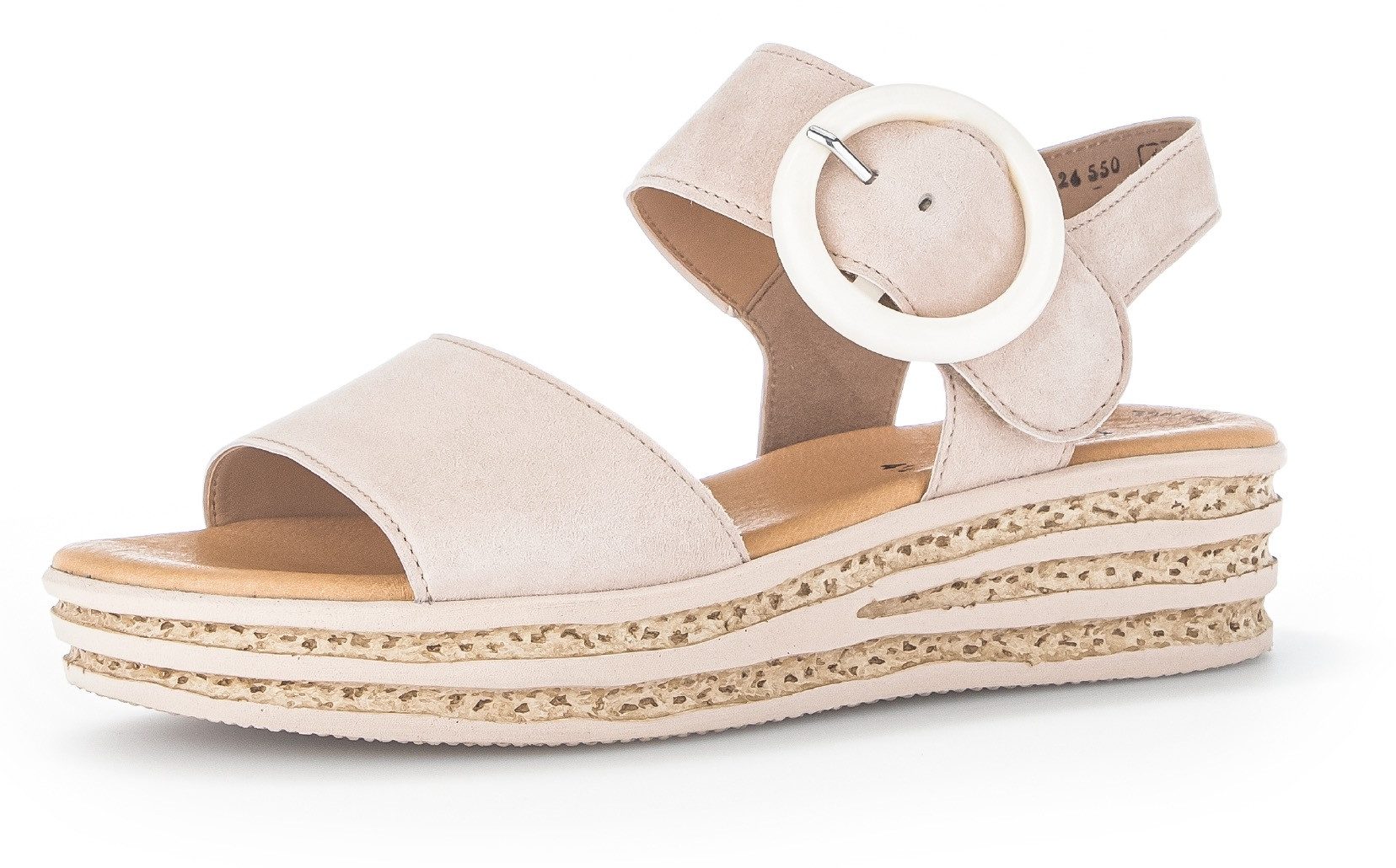 Gabor Keilsandalette, Plateau, Sommerschuh, Sandale mit trendigem Zierschna günstig online kaufen