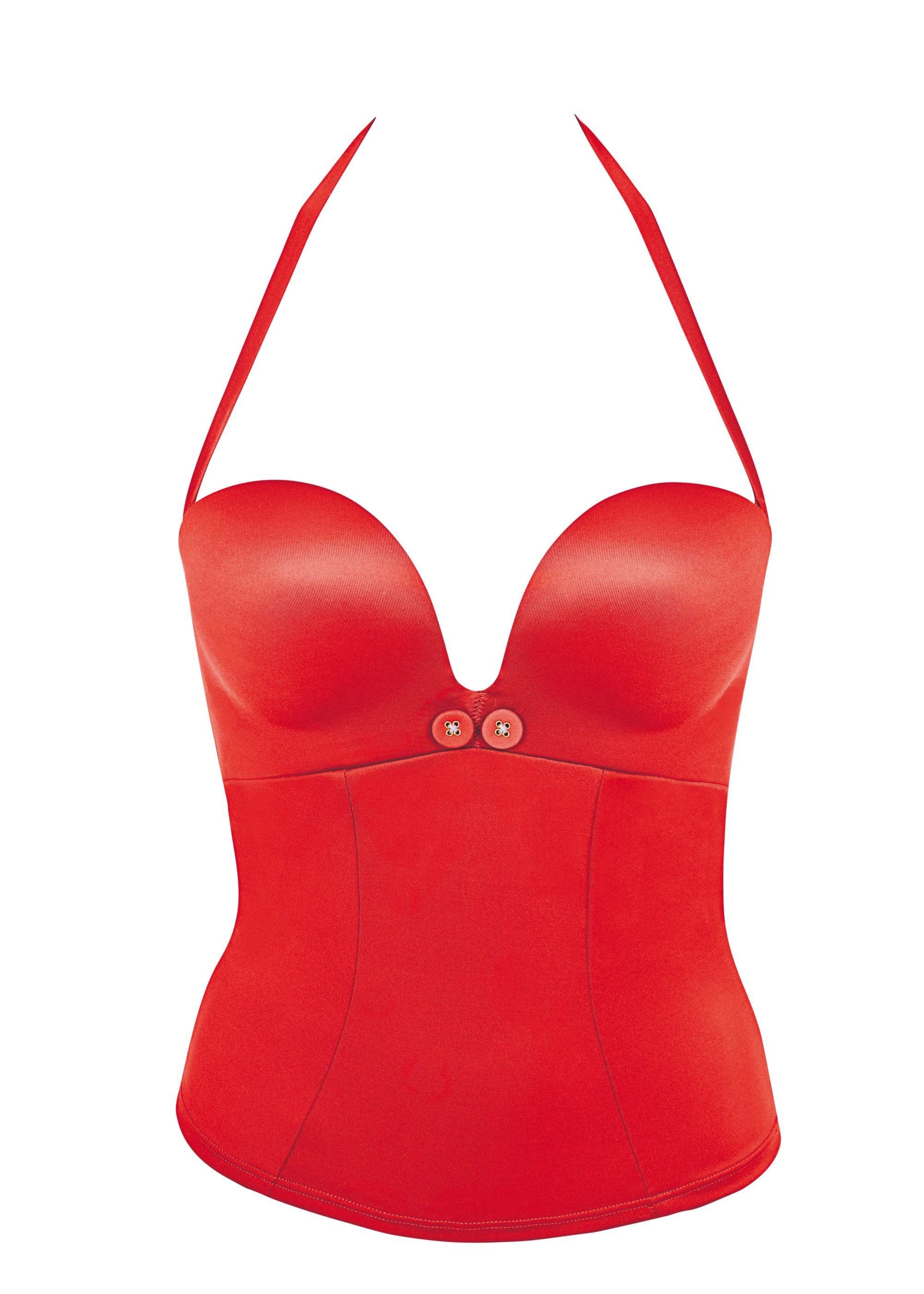 Gossard Tankini-Top Egoboost Push-Up Tankini Sunset Red (Push-Up, 1-St., 1)