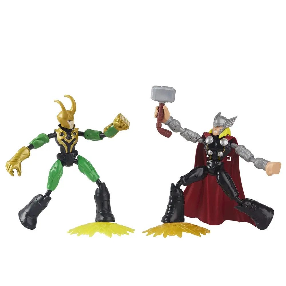Hasbro Actionfigur Avengers Bend and Flex Thor gegen Loki