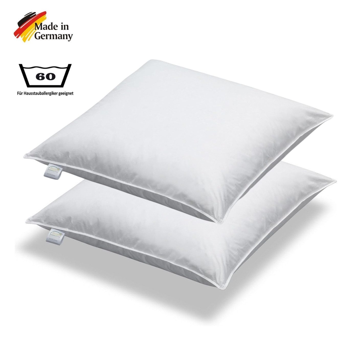 SPESSARTTRAUM Daunenkissen 2 Stück Daunen + Federn Kissen Sofakissen Füllki günstig online kaufen