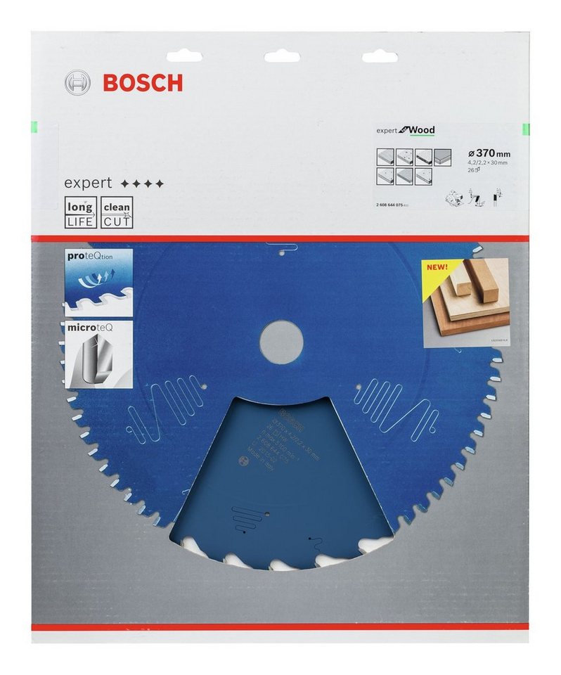 Thumbnail - BOSCH Kreissägeblatt, Expert for Wood, 370 x 30 x 4,2 mm, 26 Zähne