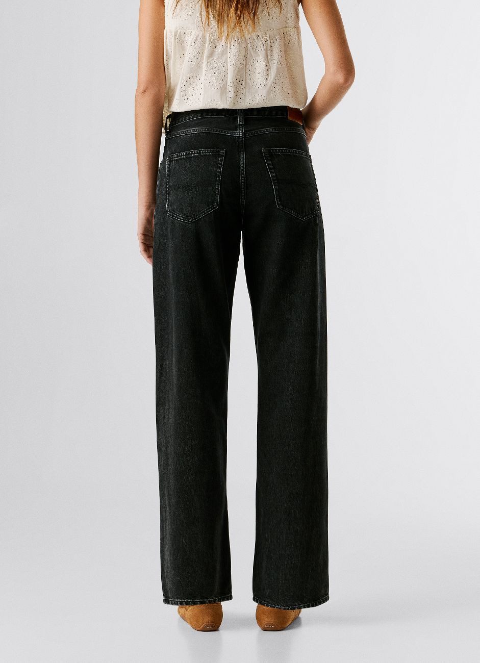 Pepe Jeans 5-Pocket-Jeans BOYFRIEND JEANS MW CRAFT mit mittlerem Bund