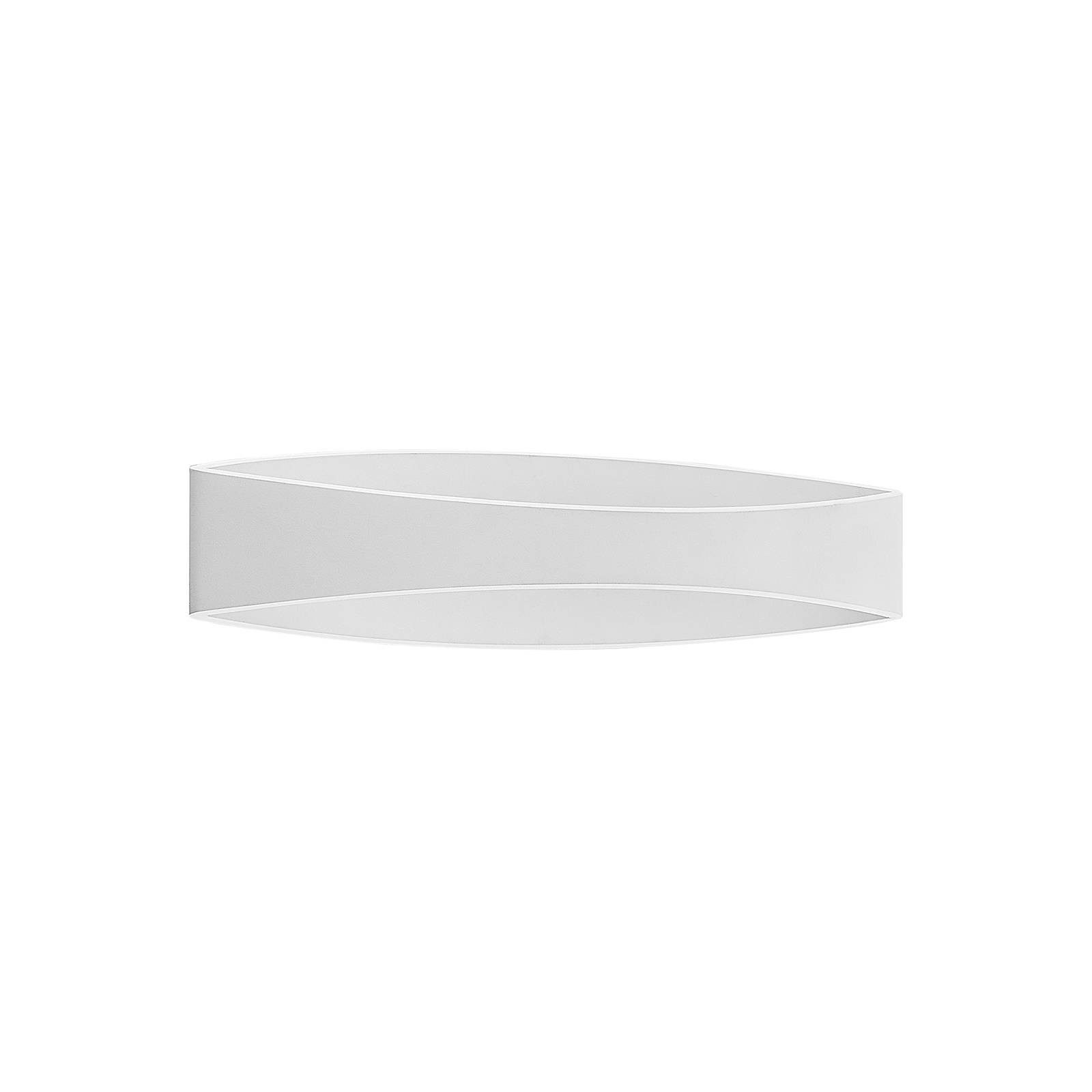 Arcchio LED Wandleuchte Jelle, dimmbar, LED-Leuchtmittel fest verbaut, warmweiß, Modern, Aluminium, Eisen, weiß, 1 flammig, inkl. Leuchtmittel