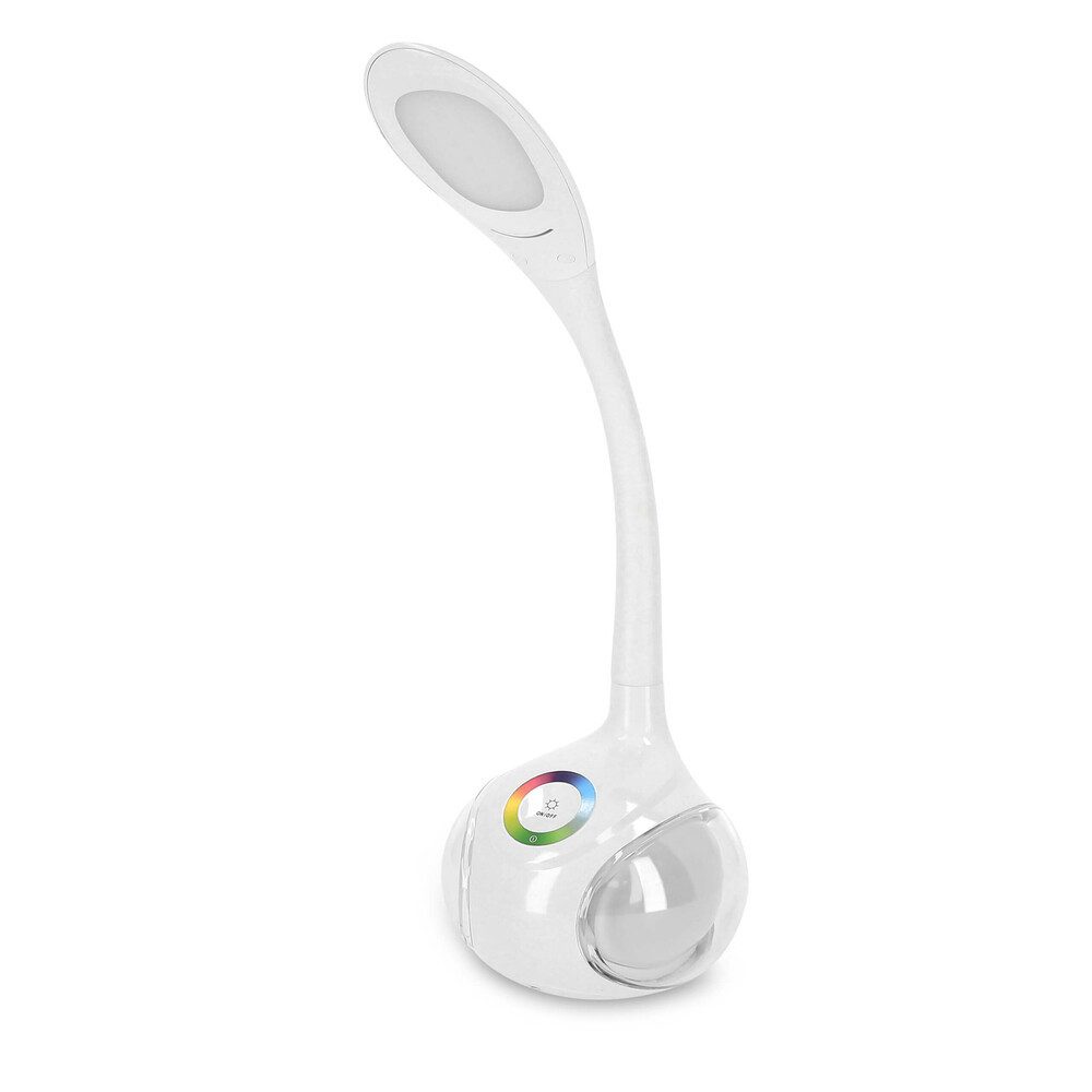 EGLO Tischleuchte Kunststoff, weiß, 4,2W, neutralweiß, IP20, B130mm, Dimmar günstig online kaufen