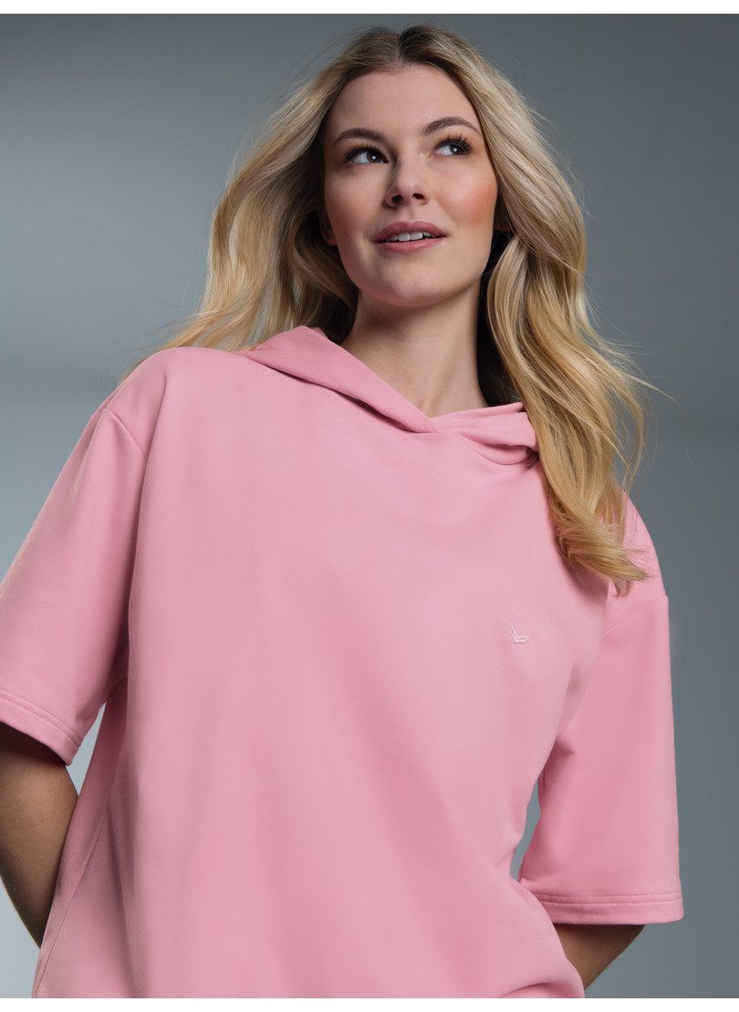 Trigema Kapuzensweatshirt TRIGEMA Kurzarm Cropped Hoodie günstig online kaufen