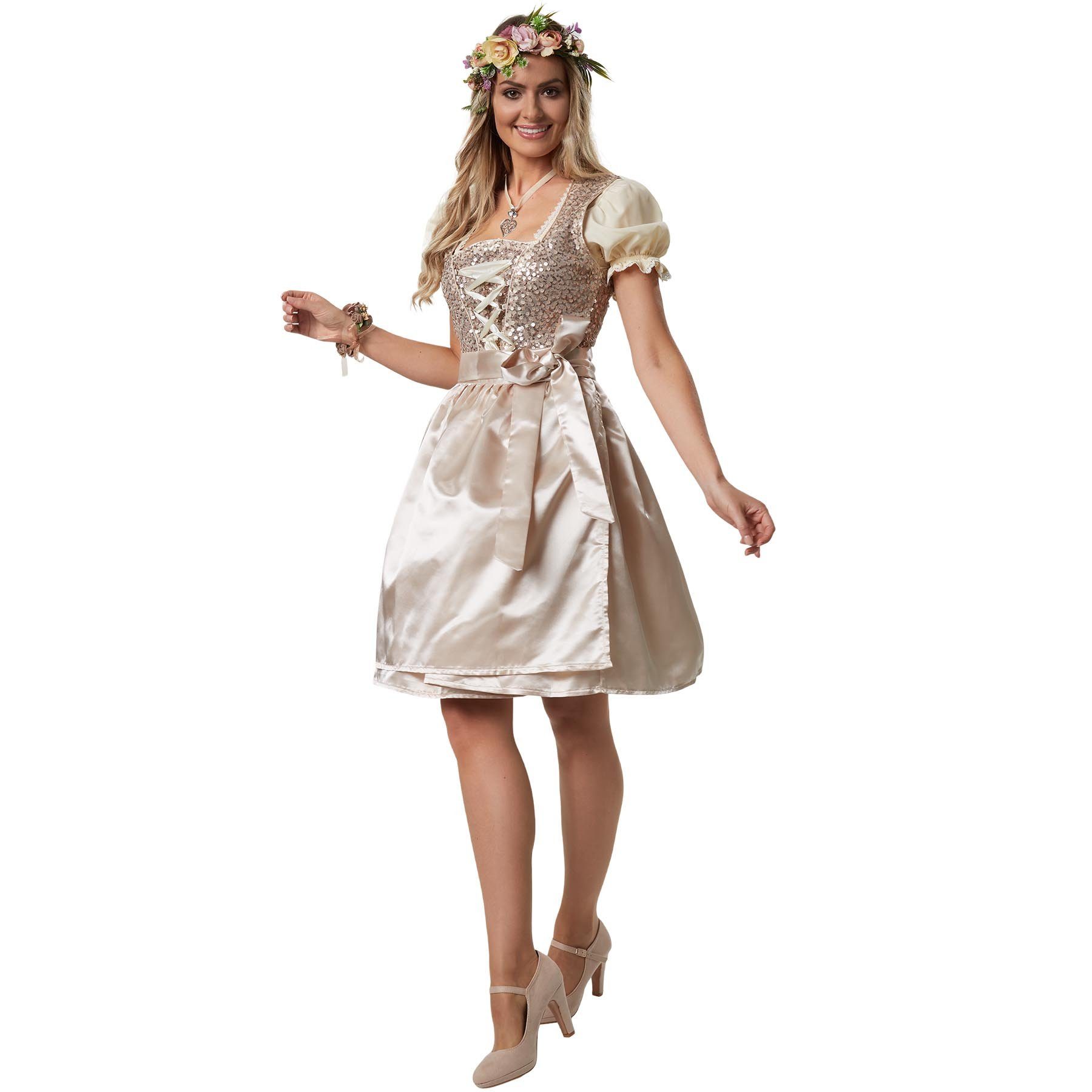 dressforfun Dirndl Frauenkostüm Mini-Dirndl Burgau Modell 1