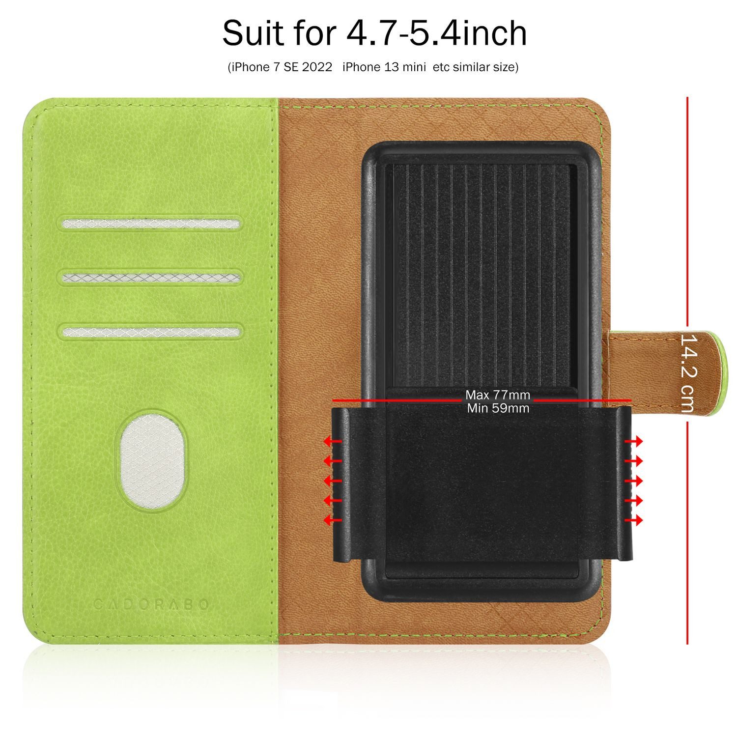 Cadorabo Handyhülle für Samsung Galaxy S3 MINI Hülle Samsung Galaxy S3 MINI, Hülle mit Kartenfach 360 Grad Schutzhülle Flip Case Cover Handytasche